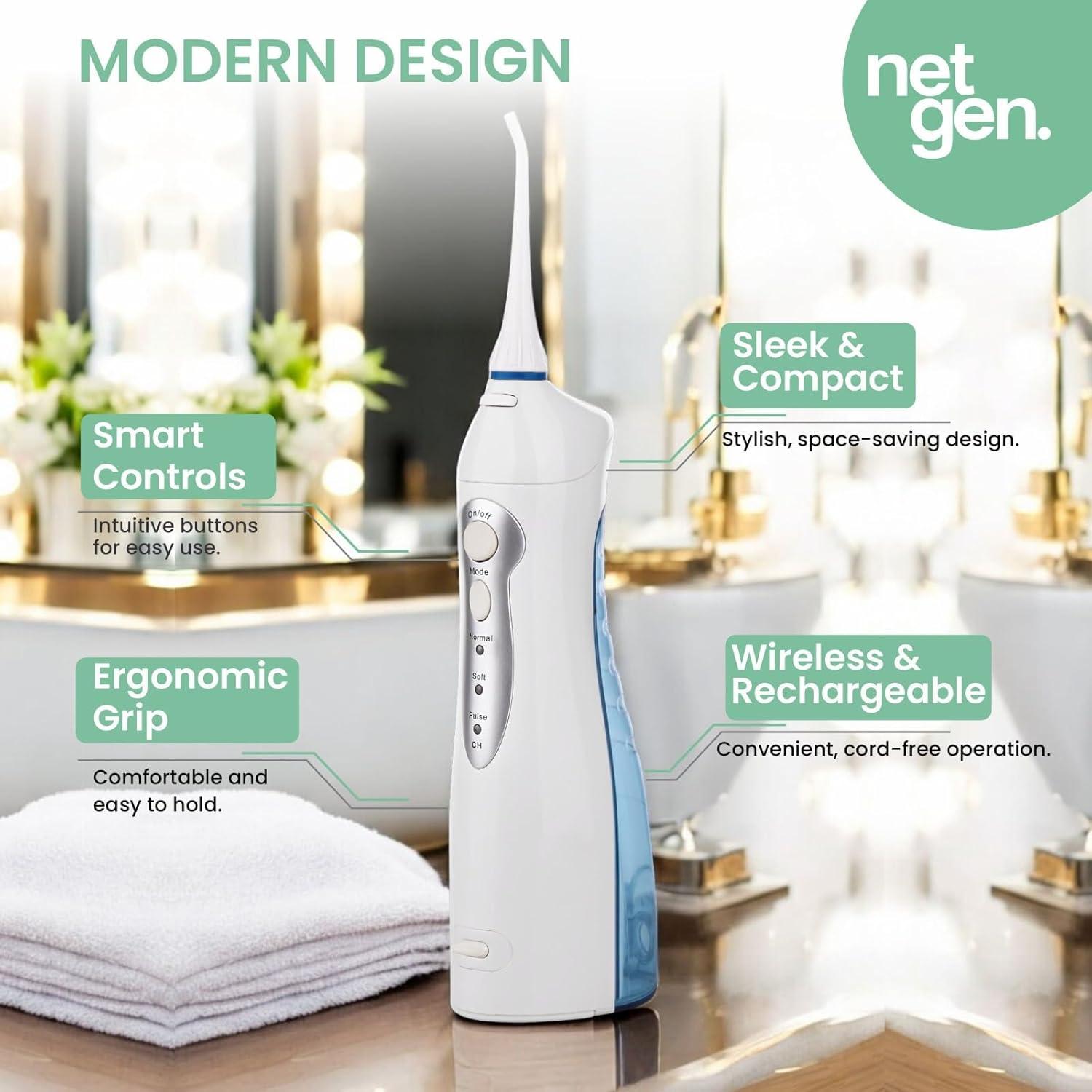 Irrigador Oral Inalámbrico NetGen FC159 con 3 Modos