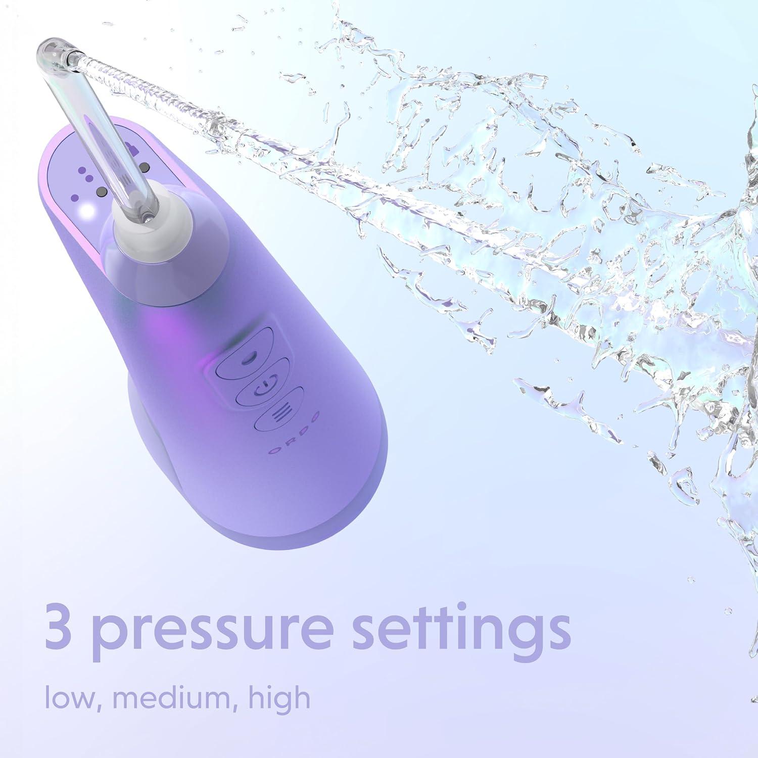 Hilo Dental de Agua Inalámbrico Ordo SP-WTRFLSS-PV 3 Modos