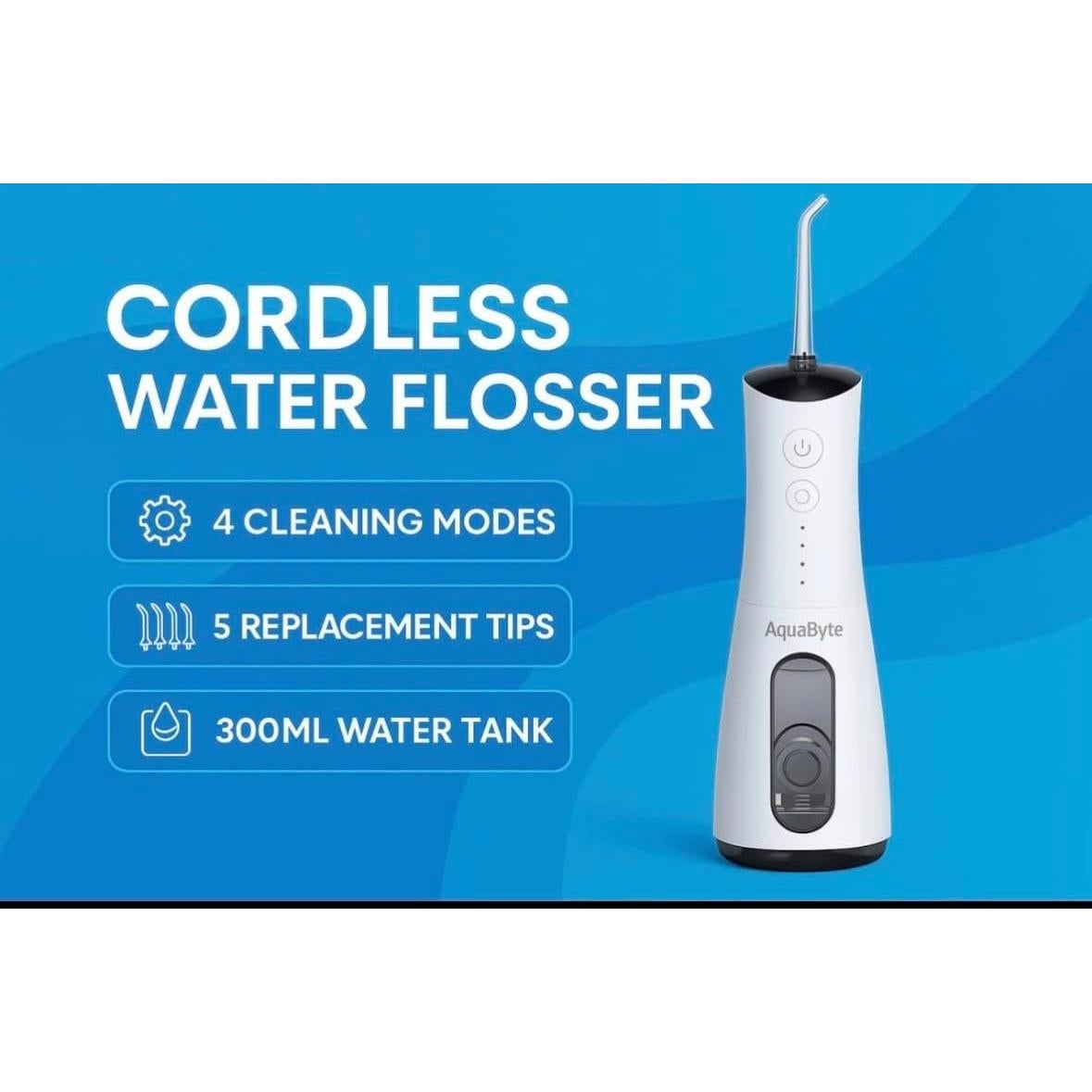 Irrigador Dental Inalámbrico Aquabyte SK-CYQ-D 5 Boquillas