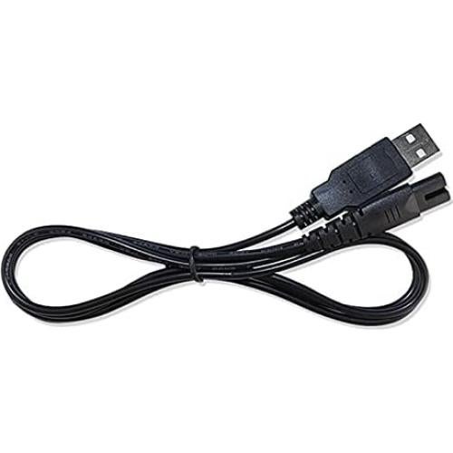 Cable de Carga USB para Irrigador Dental QEJADI Negro 1 Pcs