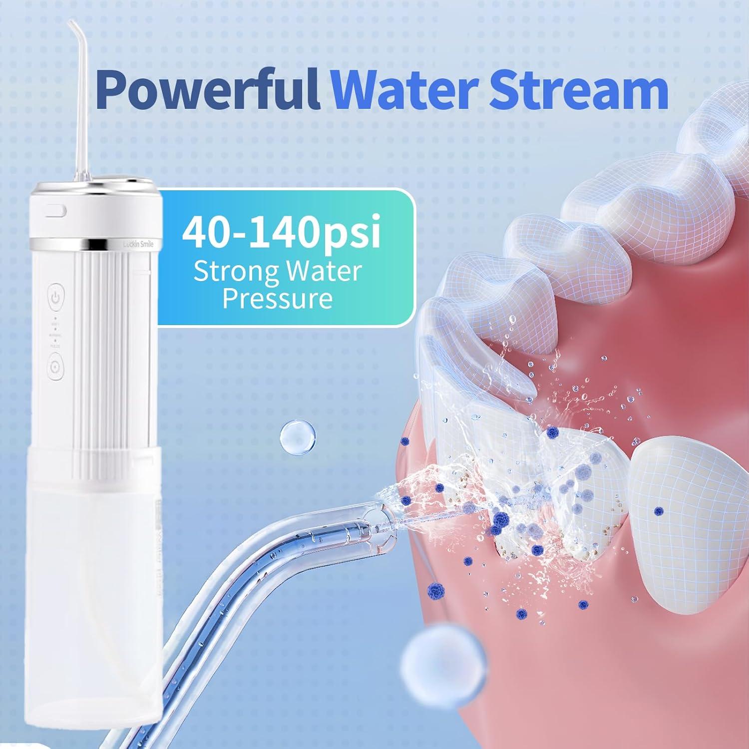 Hidrolimpiador Dental Luckin Smile Inalámbrico 250ml IPX7