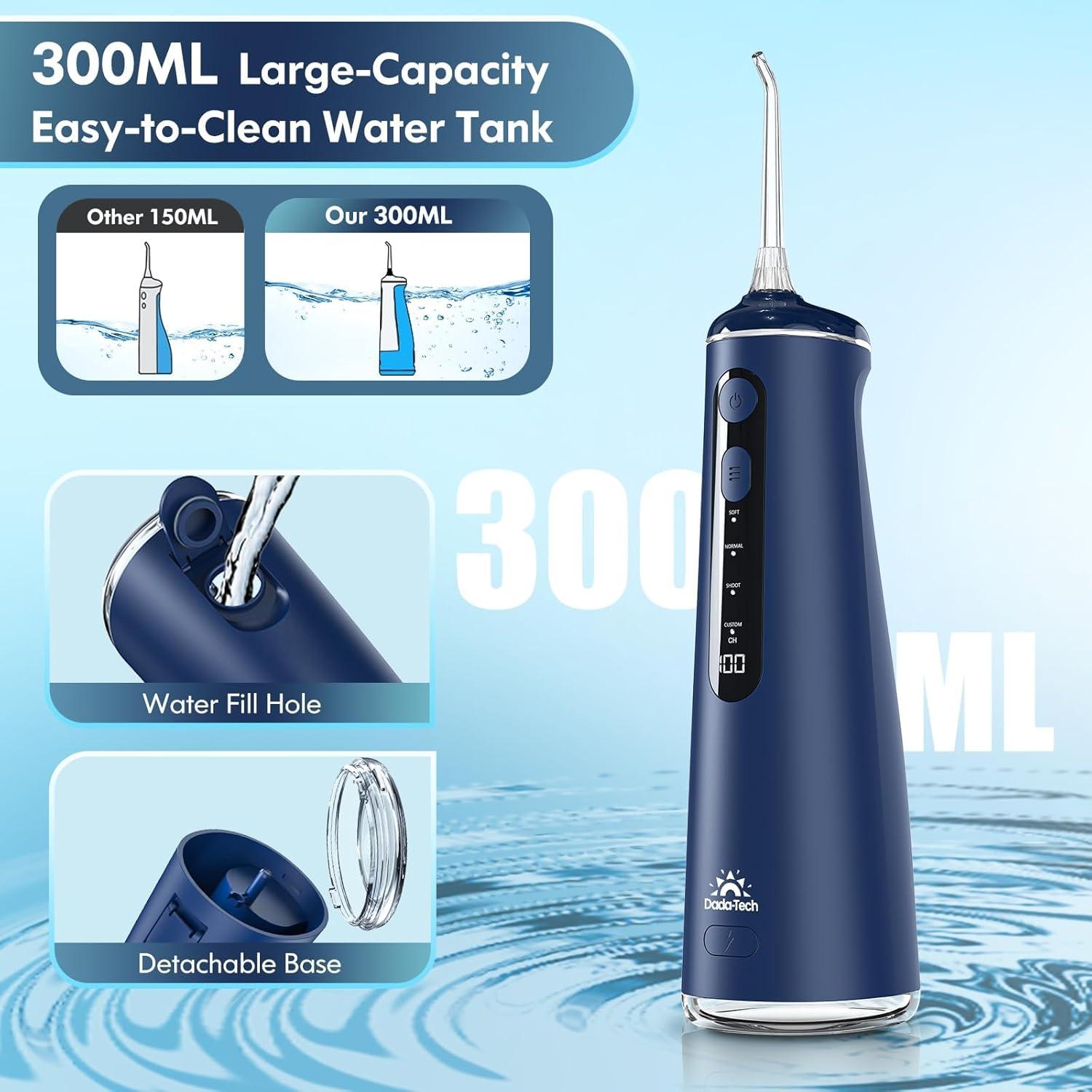 Hilo Dental a Presión Dada-Tech Inalámbrico 300ml 8 Modos