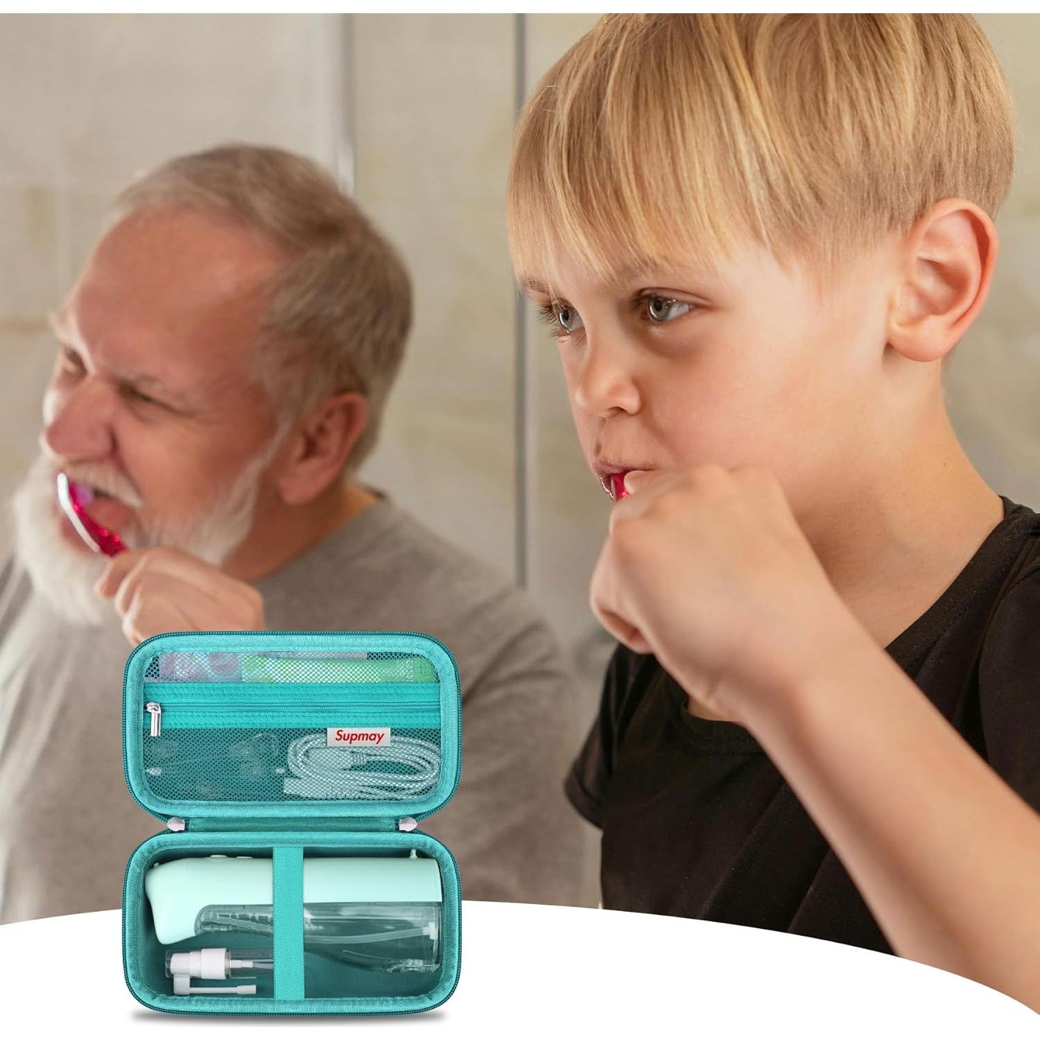 Funda Dura para Flosser de Agua Supmay Verde 21.95x12.06cm