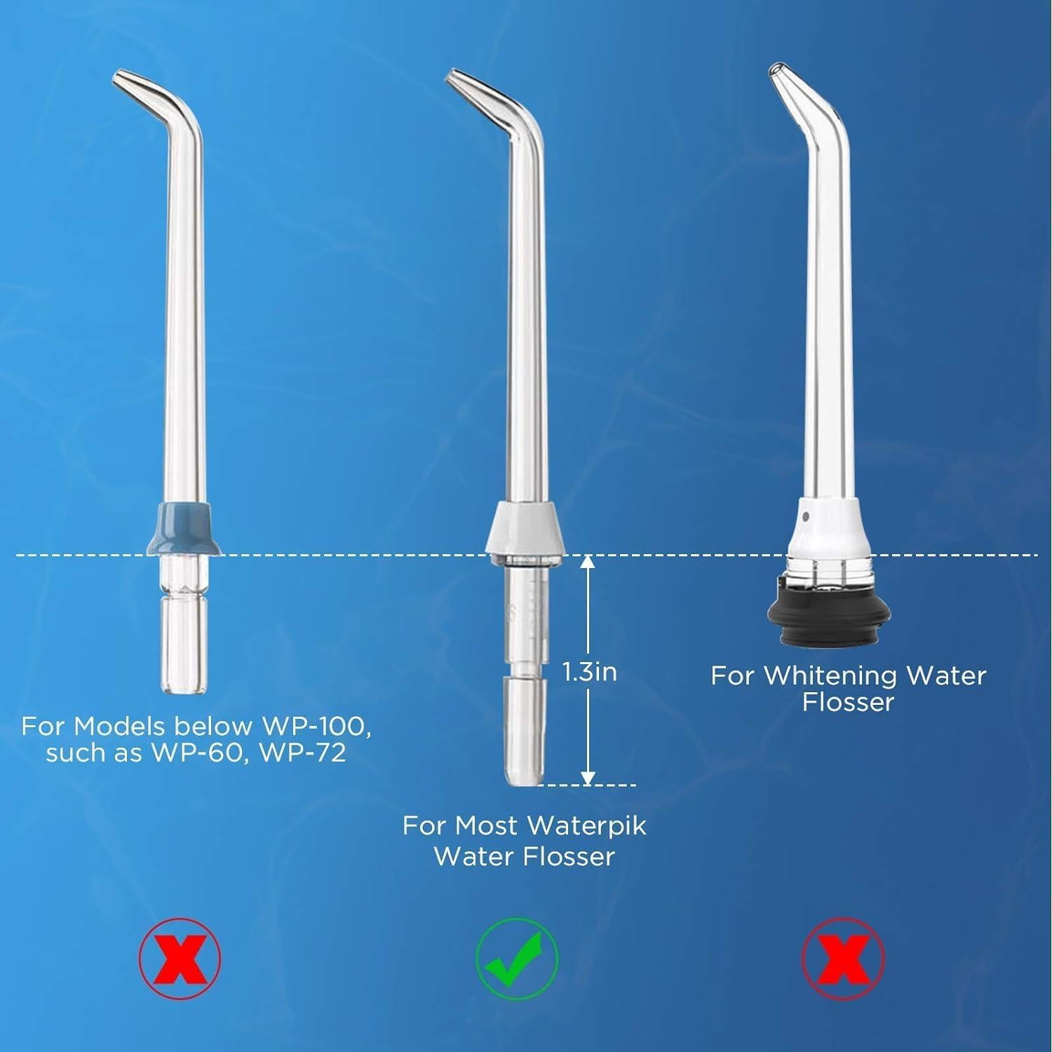 Cabezales de Reemplazo Waterpik - 6 Puntas de Chorro Clásico