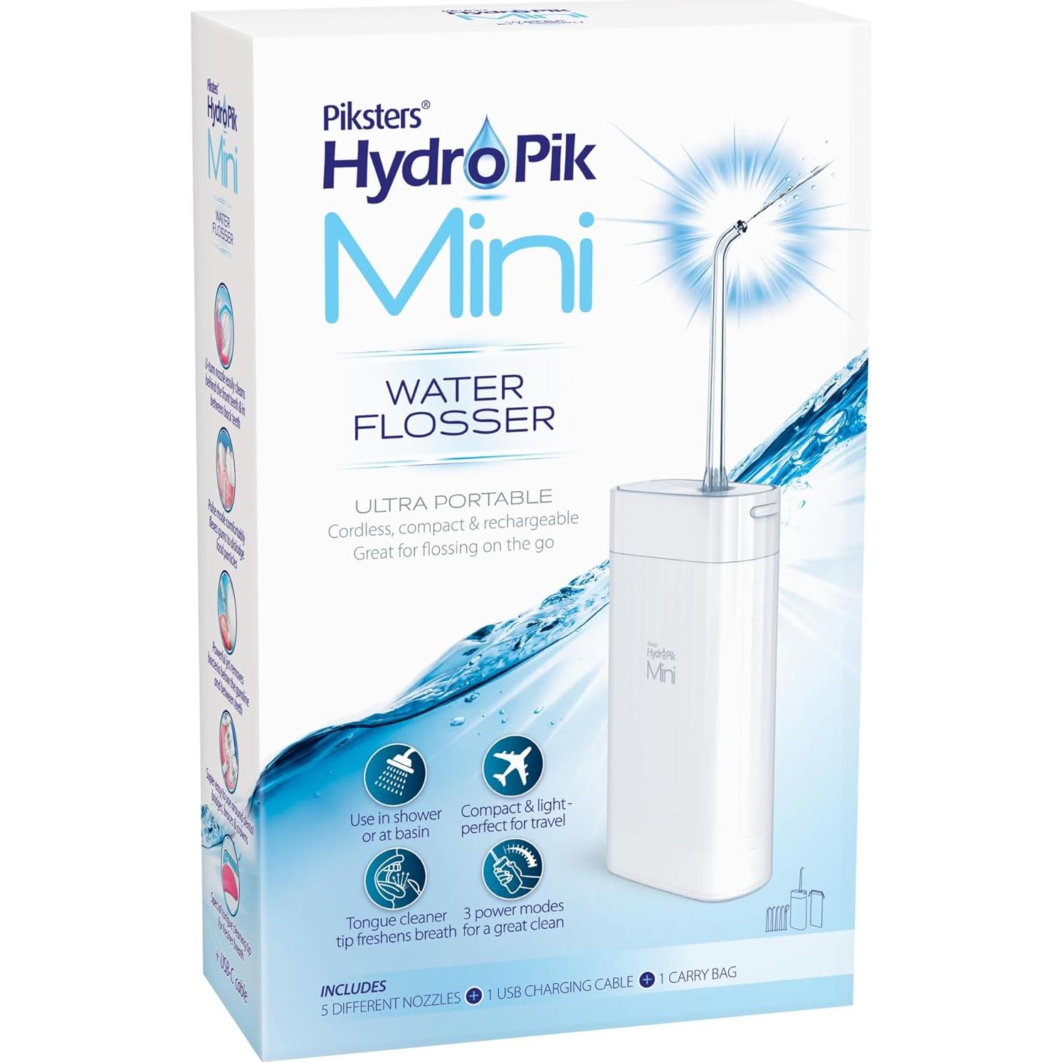 Hilo Dental Hidropik Mini Piksters - Irrigador Oral Portátil USB-C