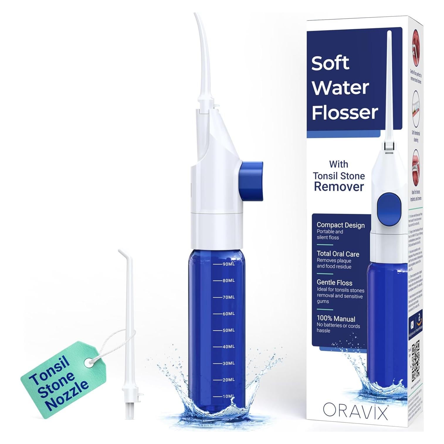 Irrigador Dental Manual ORAVIX para Dientes y Amígdalas