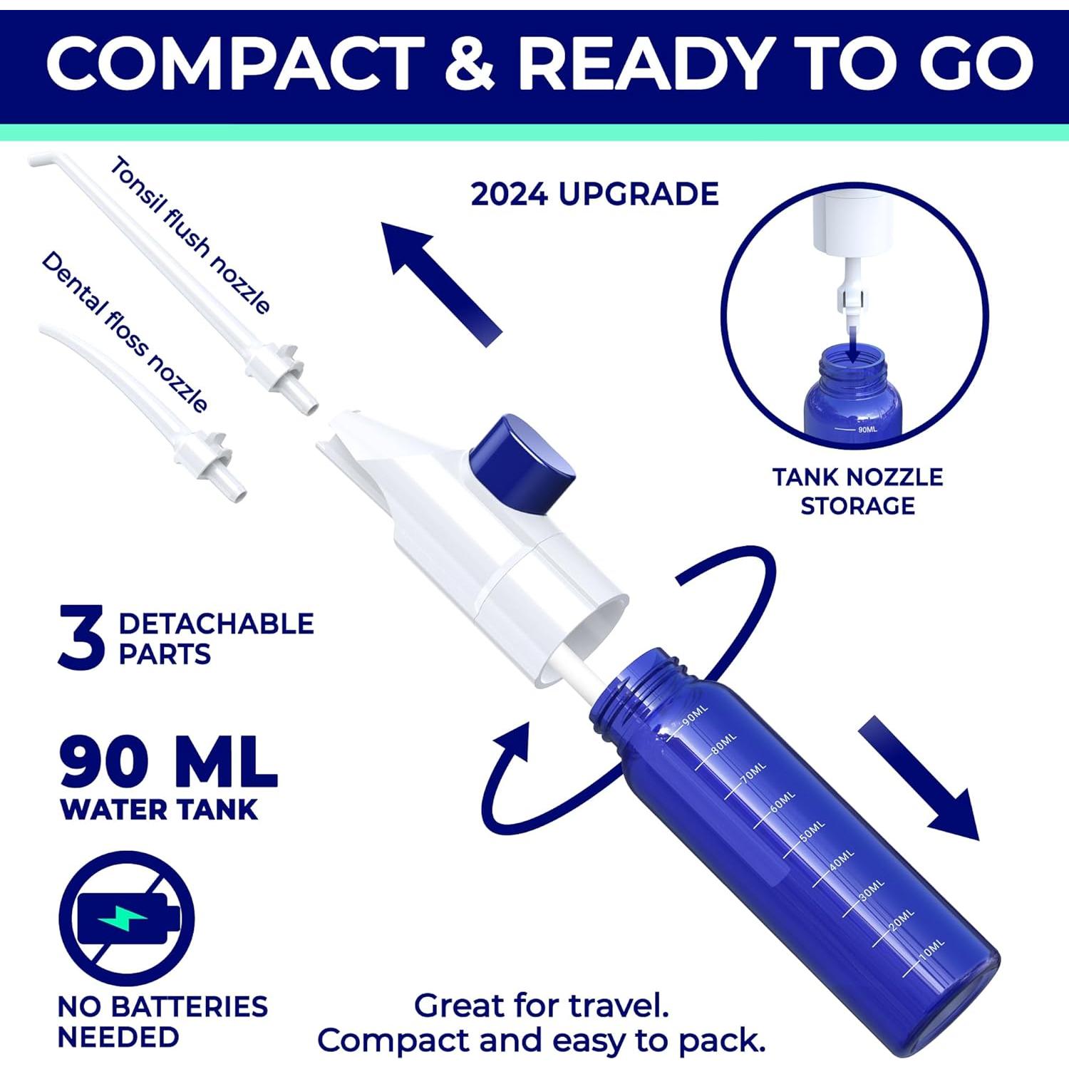 Irrigador Dental Manual ORAVIX para Dientes y Amígdalas