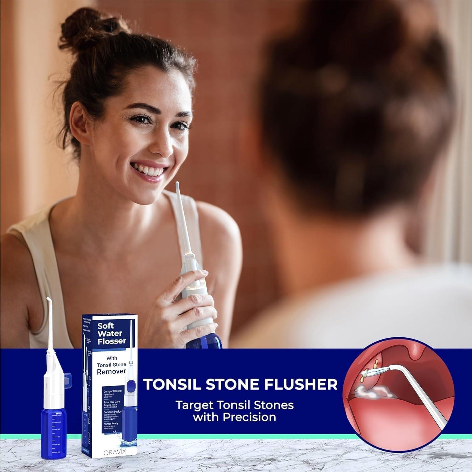 Irrigador Dental Manual ORAVIX para Dientes y Amígdalas