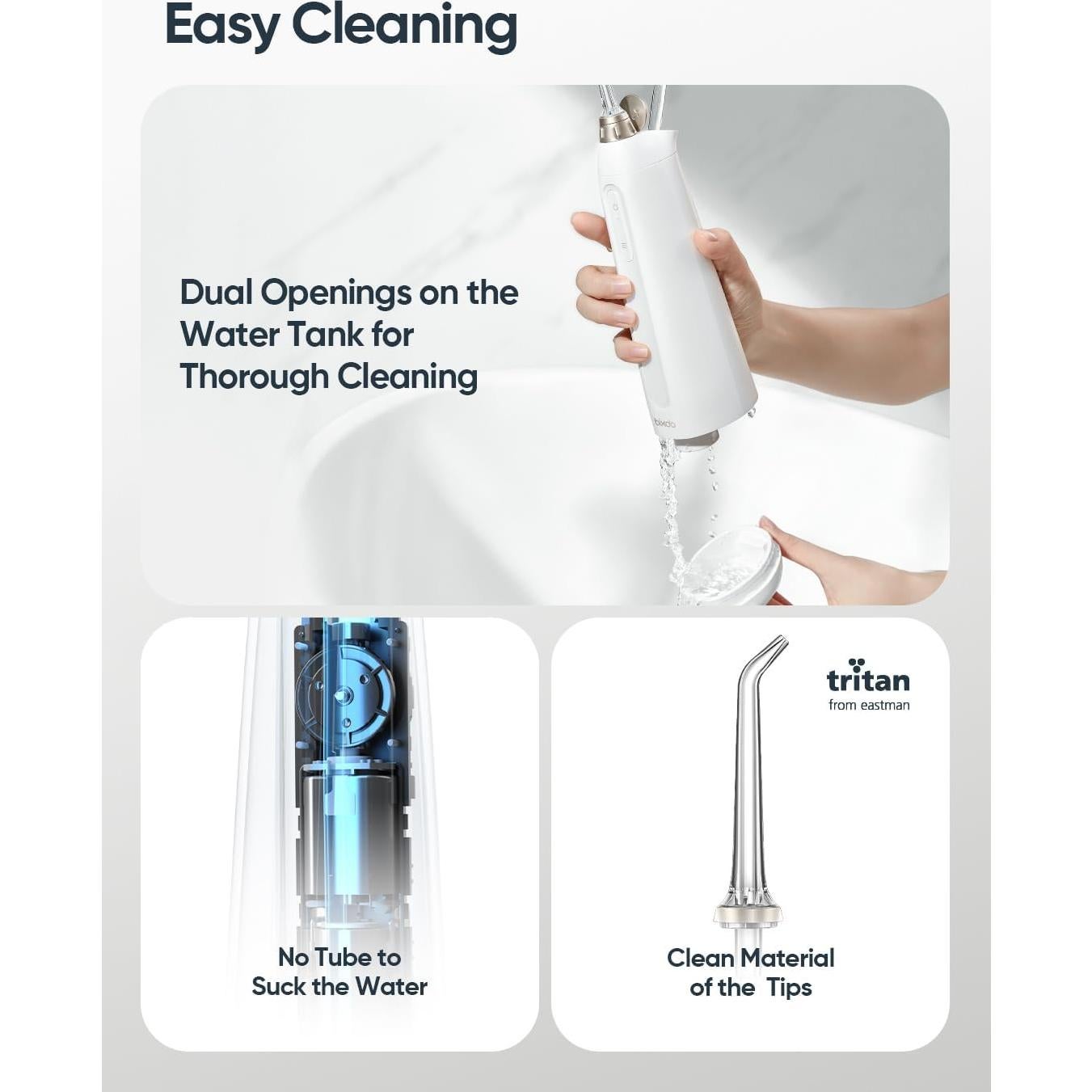 Irrigador Dental Inalámbrico Bixdo P50 - 5 Modos, 180ml