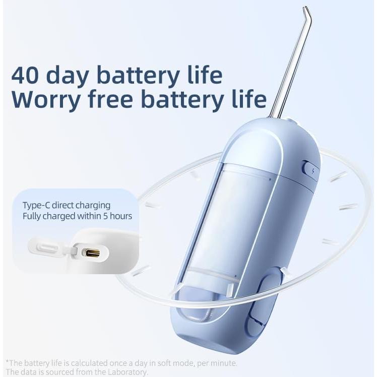 Irrigador Oral Portátil Cmuepo 1200 Pulsos 3 Modos IPX7