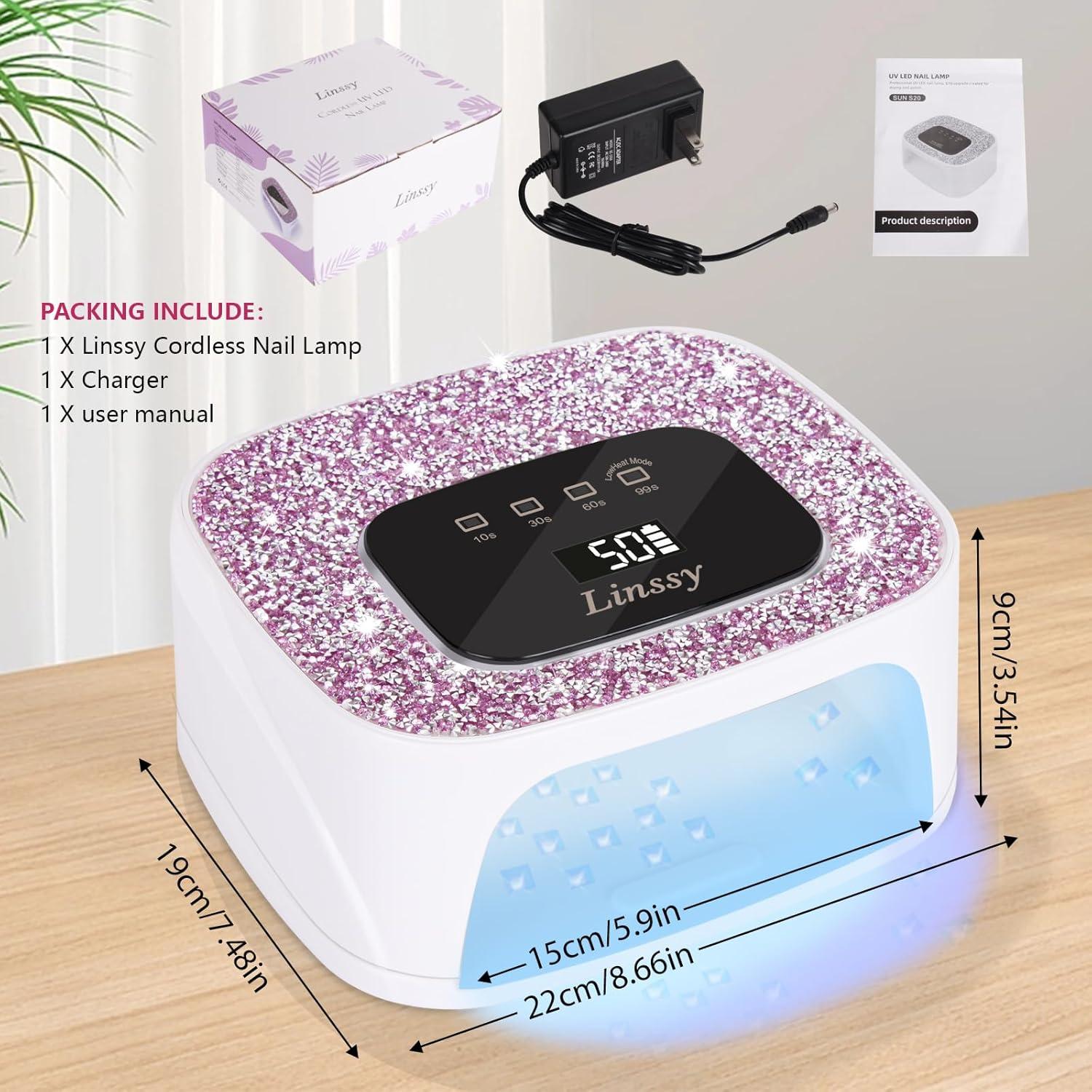 Lámpara de Uñas UV/LED Recargable SUN S20 Blanca con Sensor