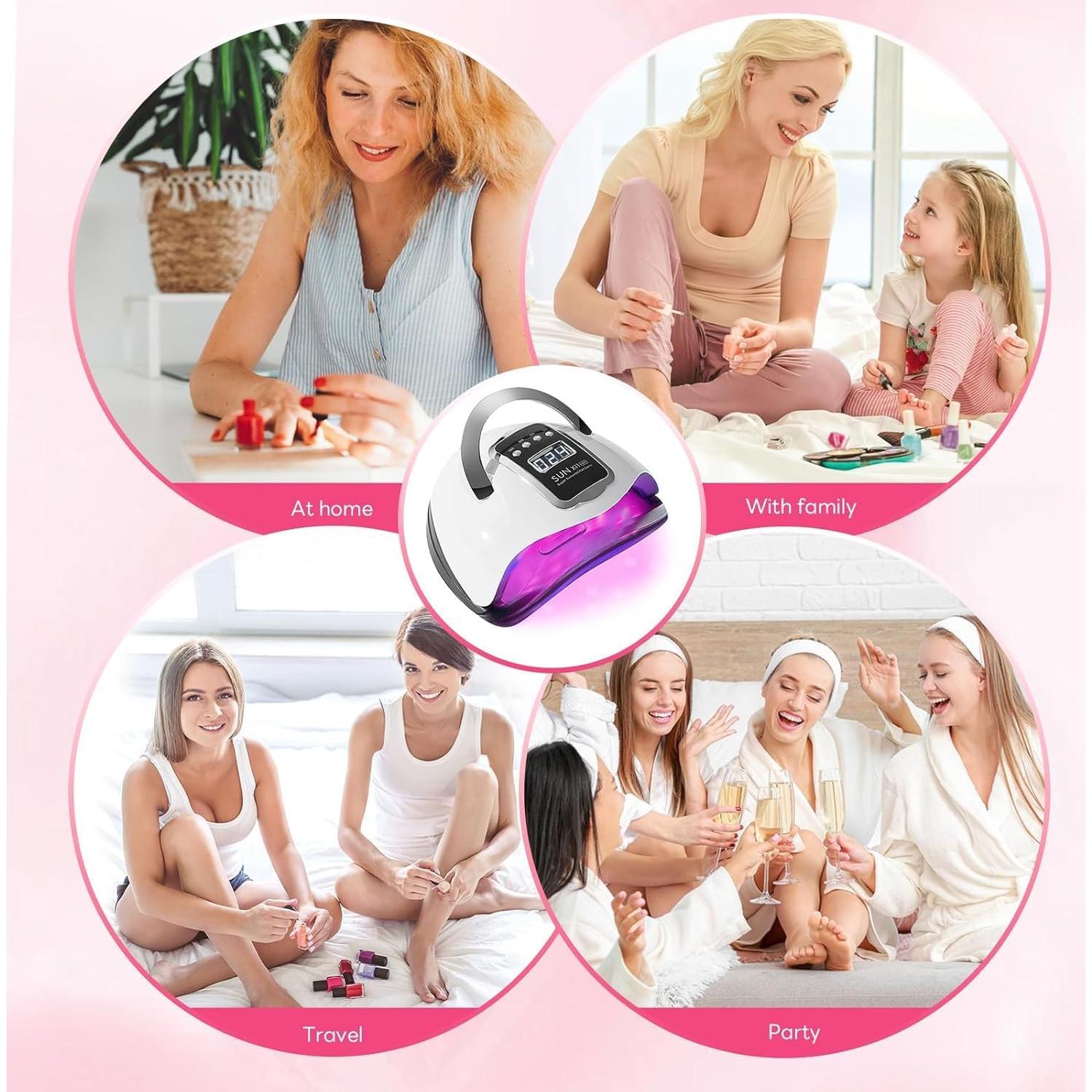 Secador de Uñas UV LED 280W BEENLE con 66 Perlas y Sensor