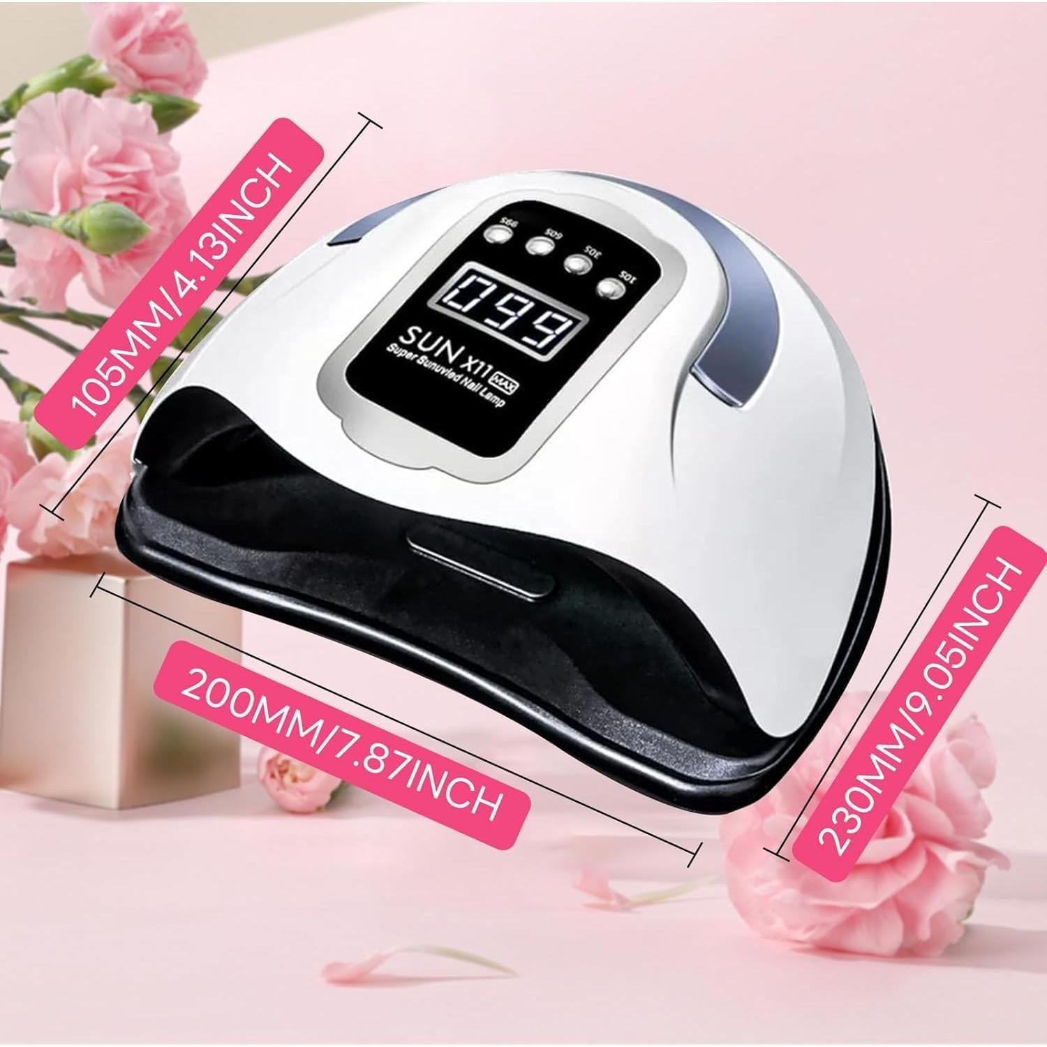 Secador de Uñas UV LED 280W BEENLE con 66 Perlas y Sensor