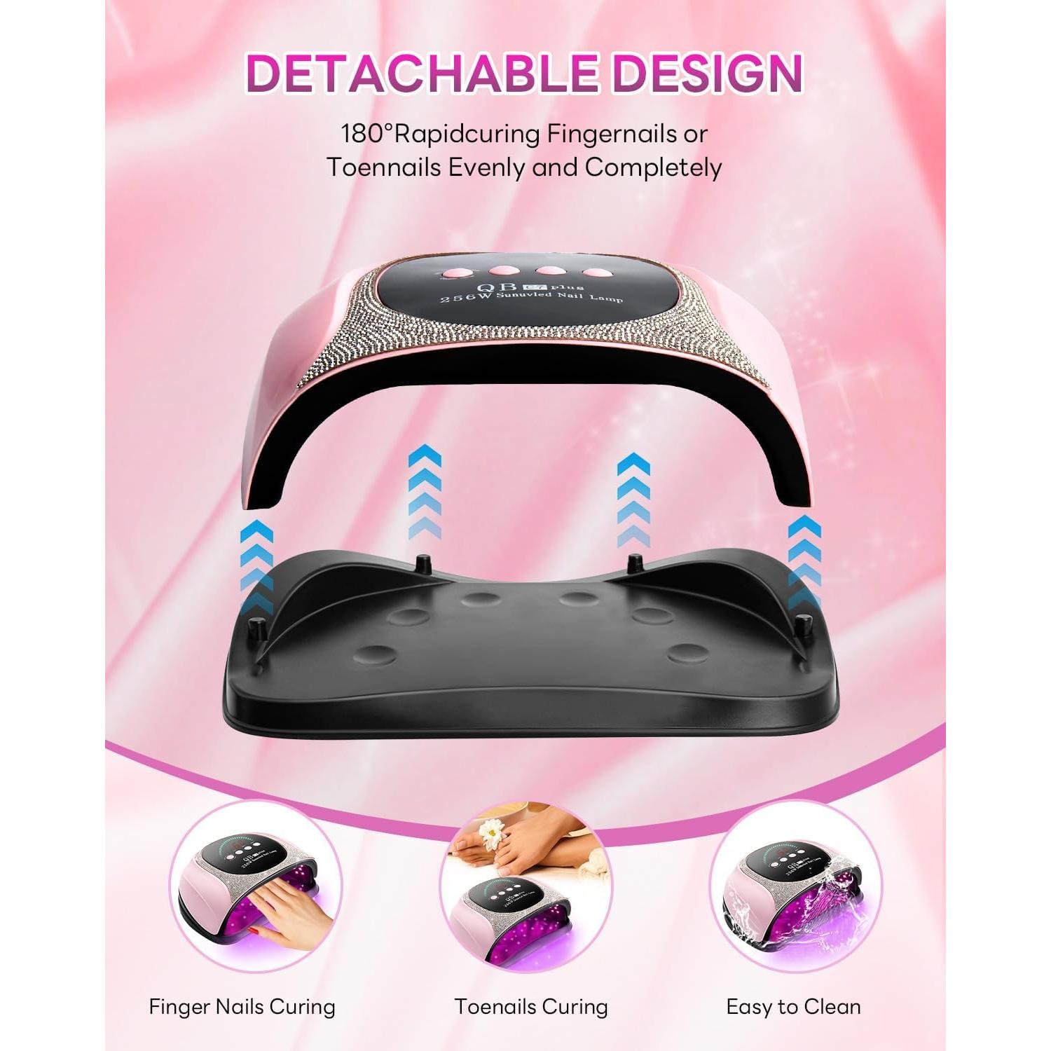 Secador de Uñas LED UV iBigLY 256W con Temporizador y Sensor