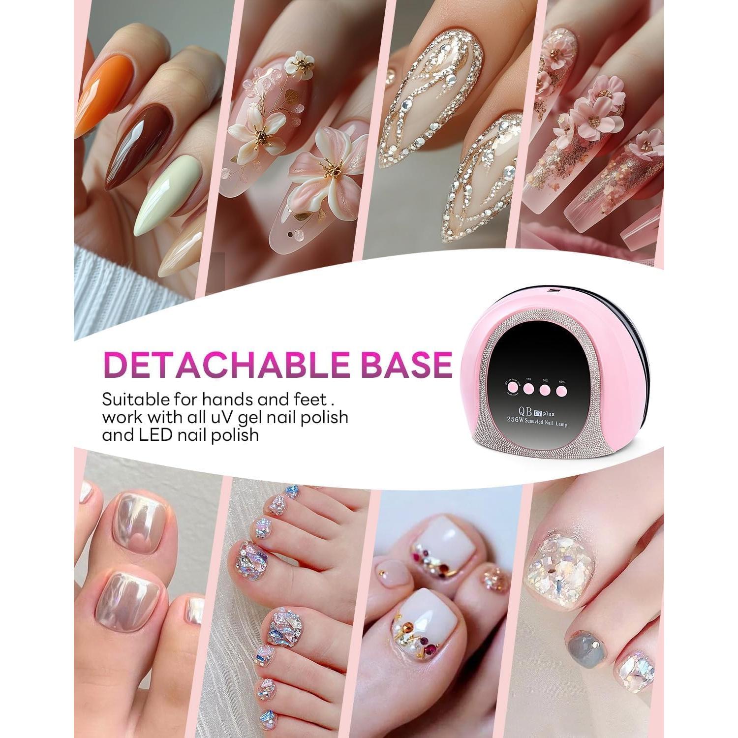 Secador de Uñas LED UV iBigLY 256W con Temporizador y Sensor