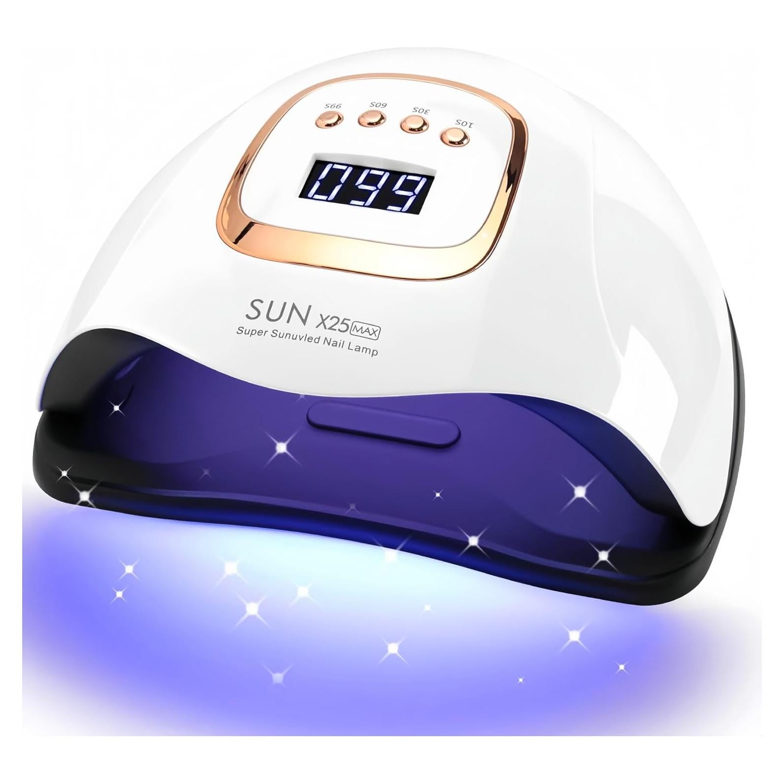 Lámpara de Uñas LED UV DMJWAN 380W 81 Perlas 4 Temporizadores