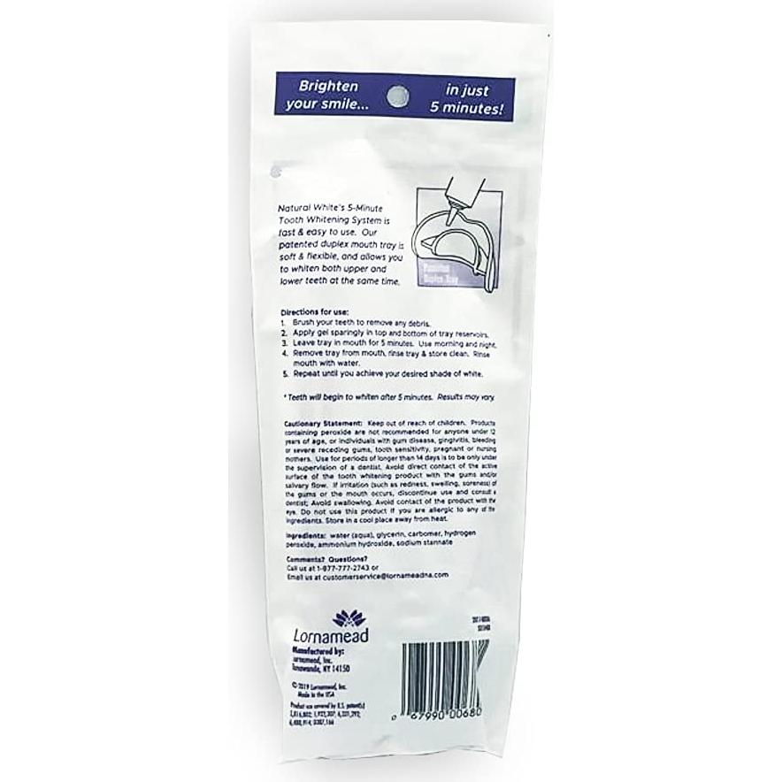 Kits de Blanqueamiento Dental Natural Blanco 5 Minutos - 5 Pzas