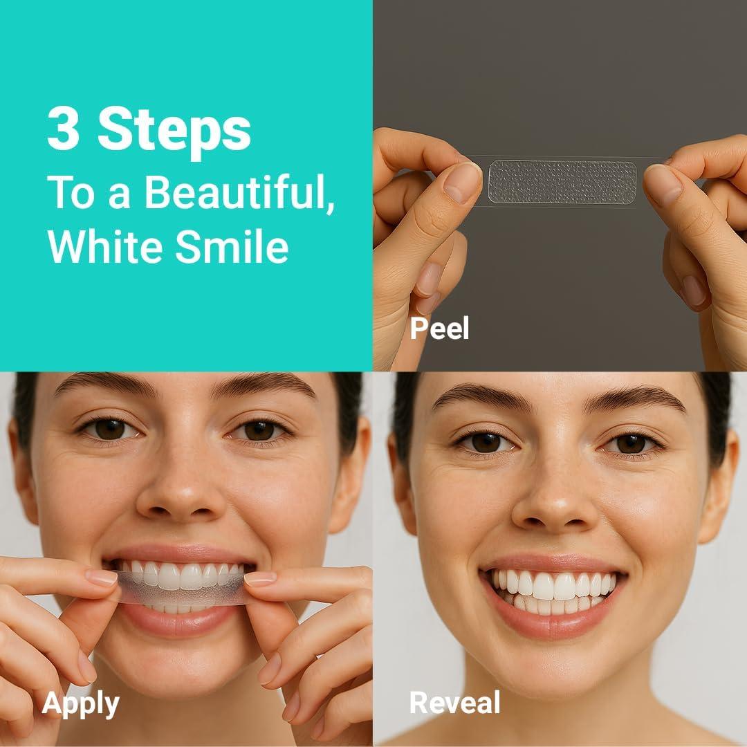 Tiras Blanqueadoras de Dientes PUUR SMILE - Kit 14 Tratamientos