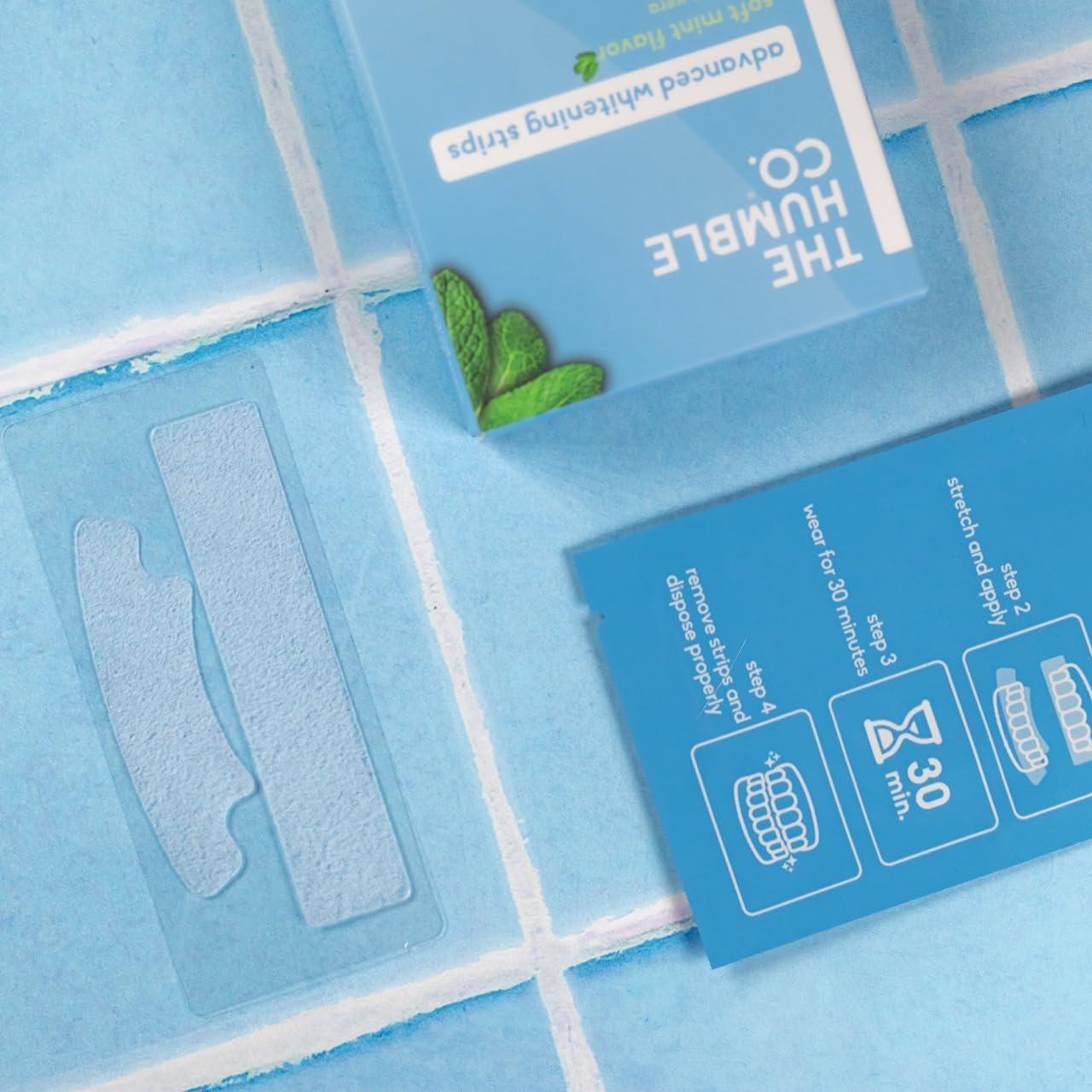 Tiras Blanqueadoras Avanzadas The Humble Co. para Dientes Sensibles - 14 Tratamientos