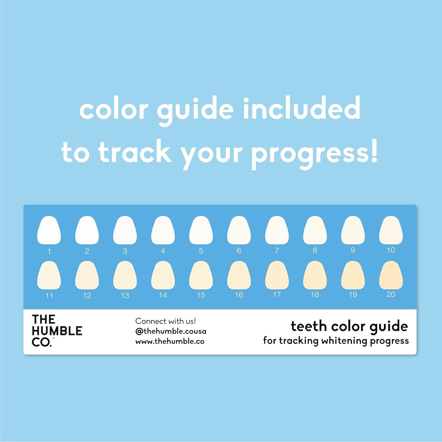 Tiras Blanqueadoras Avanzadas The Humble Co. para Dientes Sensibles - 14 Tratamientos