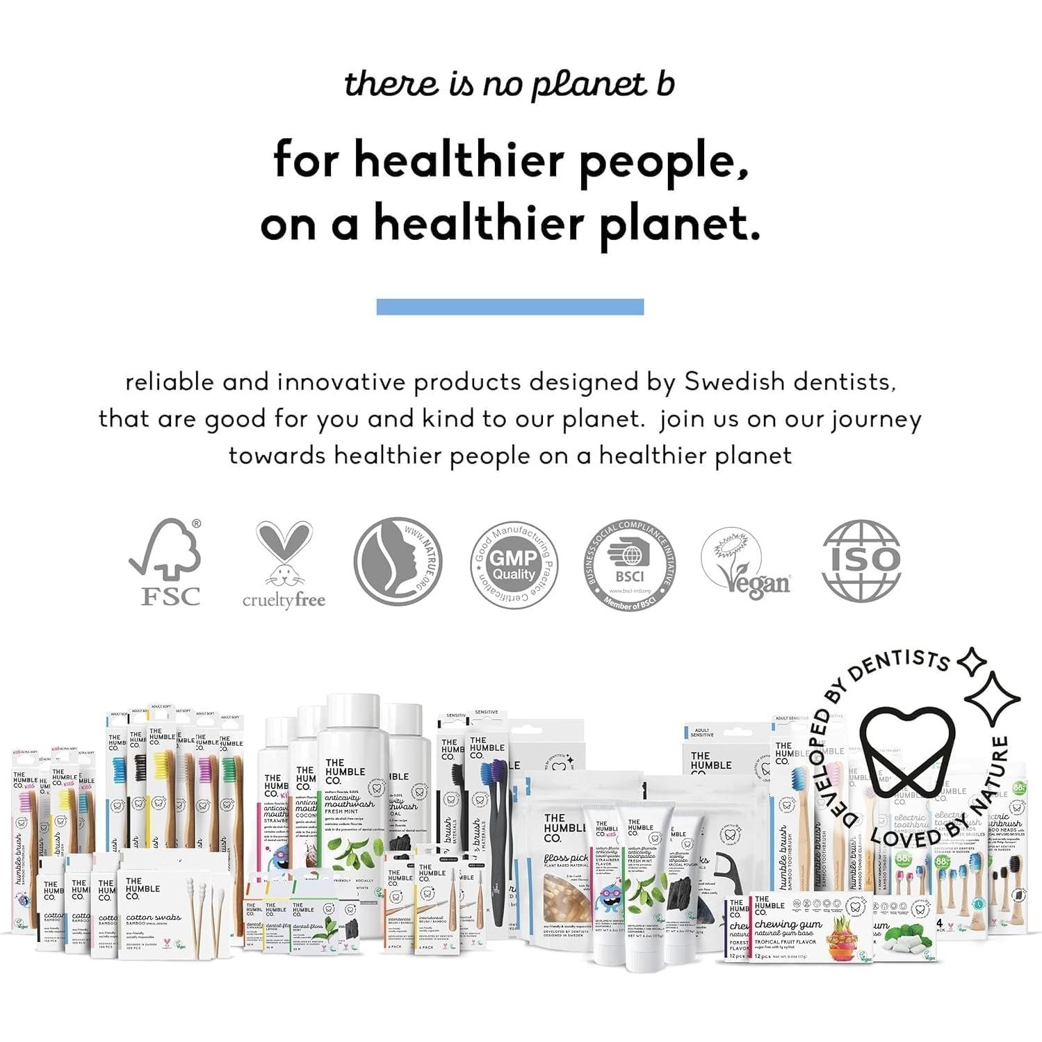 Tiras Blanqueadoras Avanzadas The Humble Co. para Dientes Sensibles - 14 Tratamientos