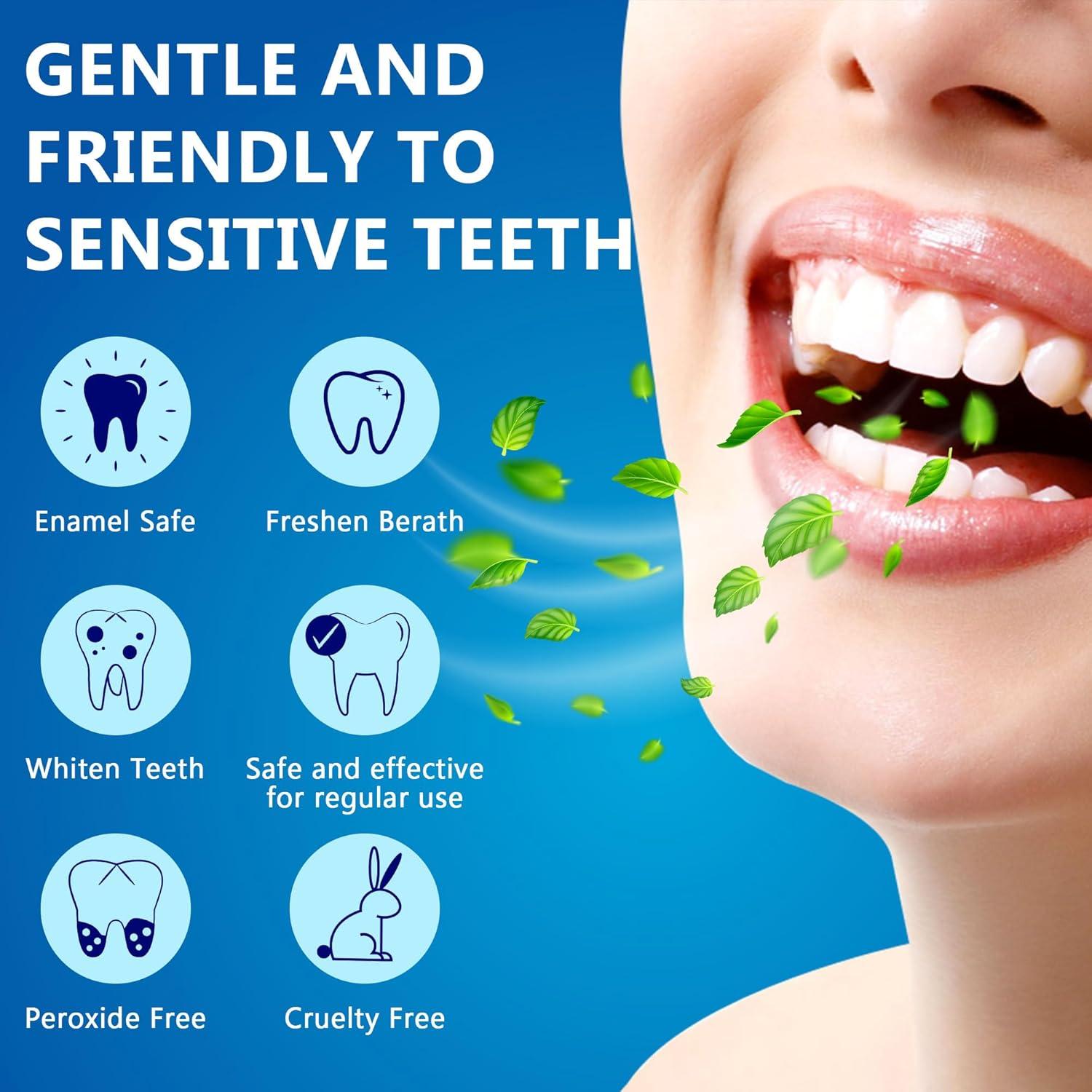 Tiras Blanqueadoras de Dientes Spearlcable - 28 Tiras, Sin Peróxido