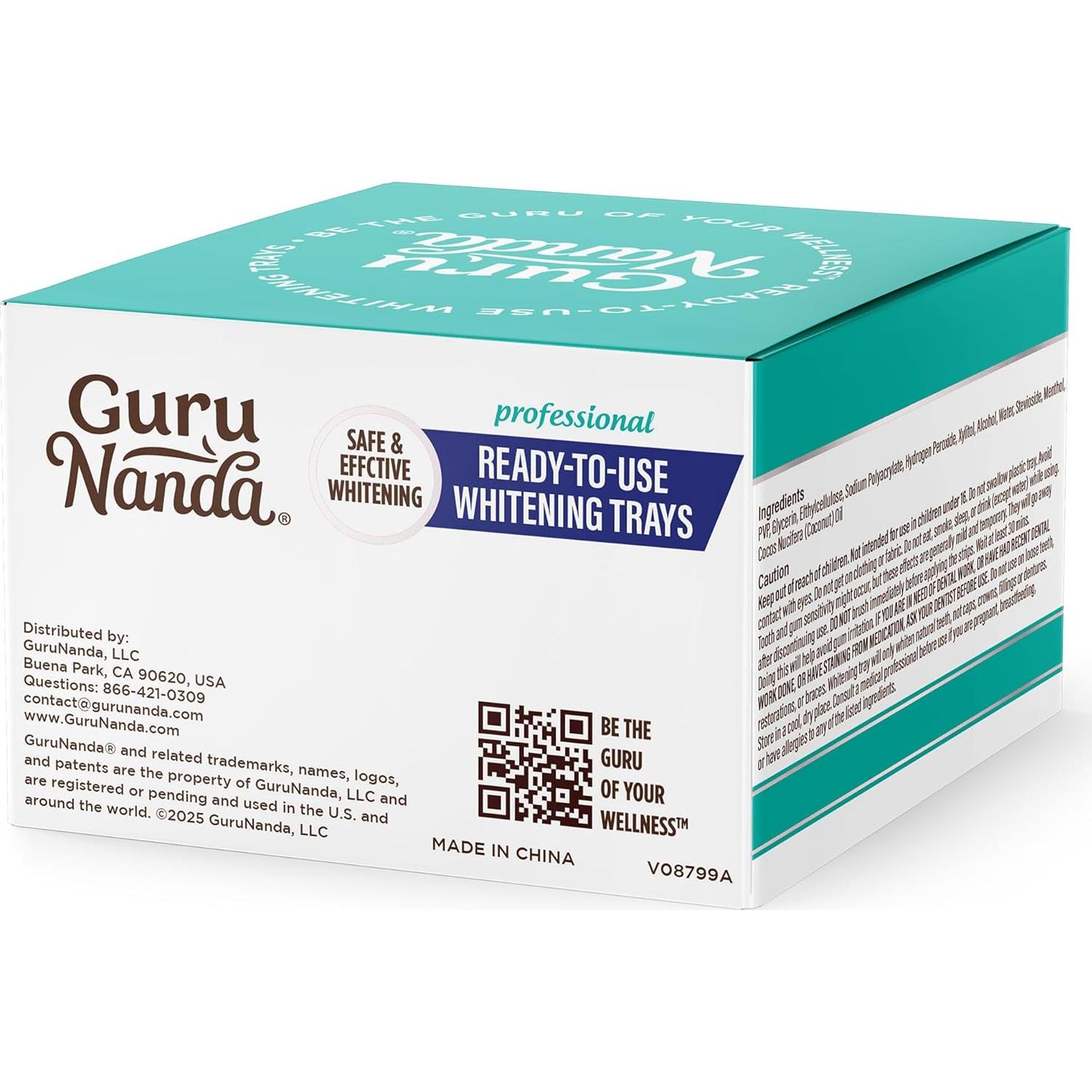 Bandejas de Blanqueamiento Dental GuruNanda 8% Peróxido 7 Tratamientos