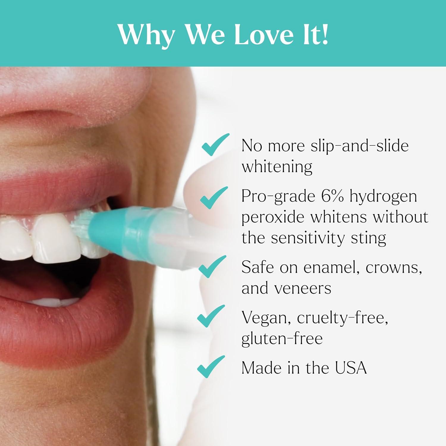 GLO Science Gel Blanqueador Dental Jengibre Menta 6% Peróxido - 5 Cápsulas