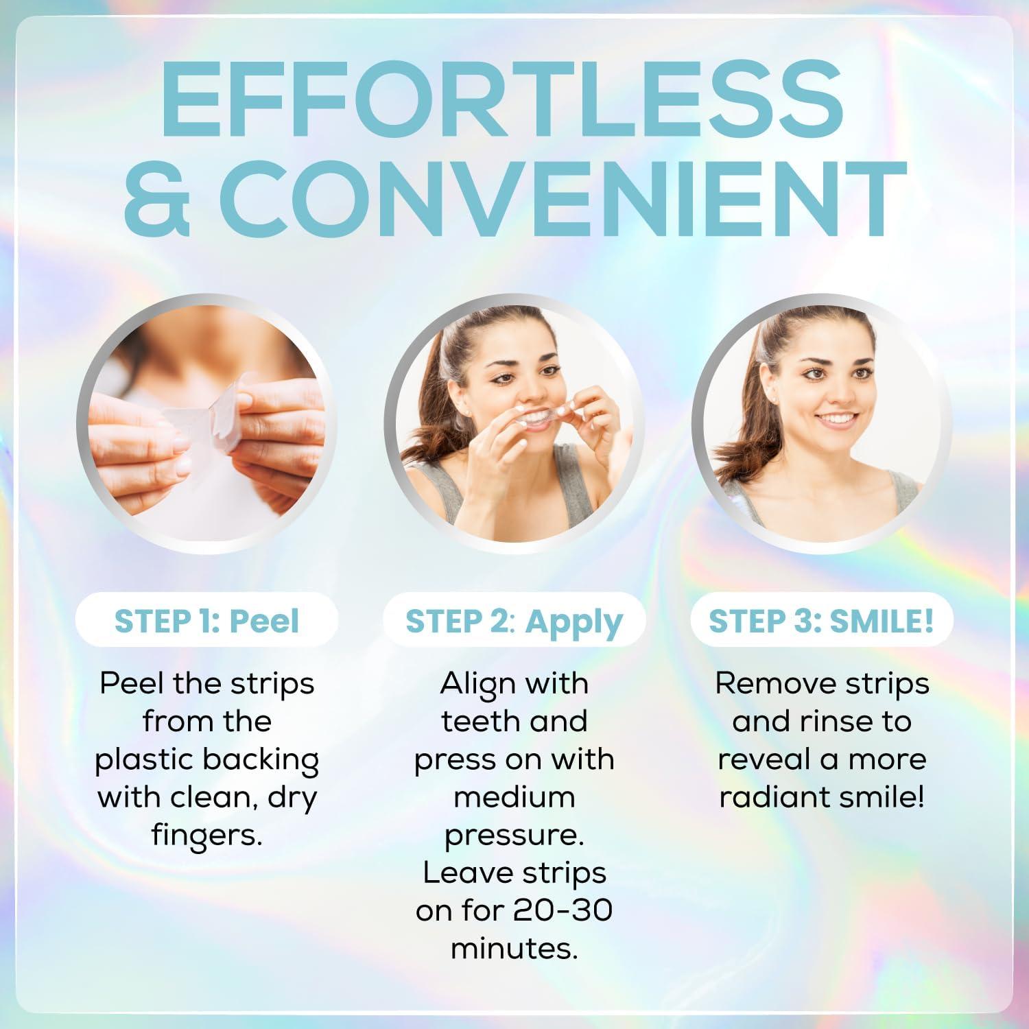 Tiras Blanqueadoras de Dientes Venus Visage - 28 Tiras - Sin Sensibilidad