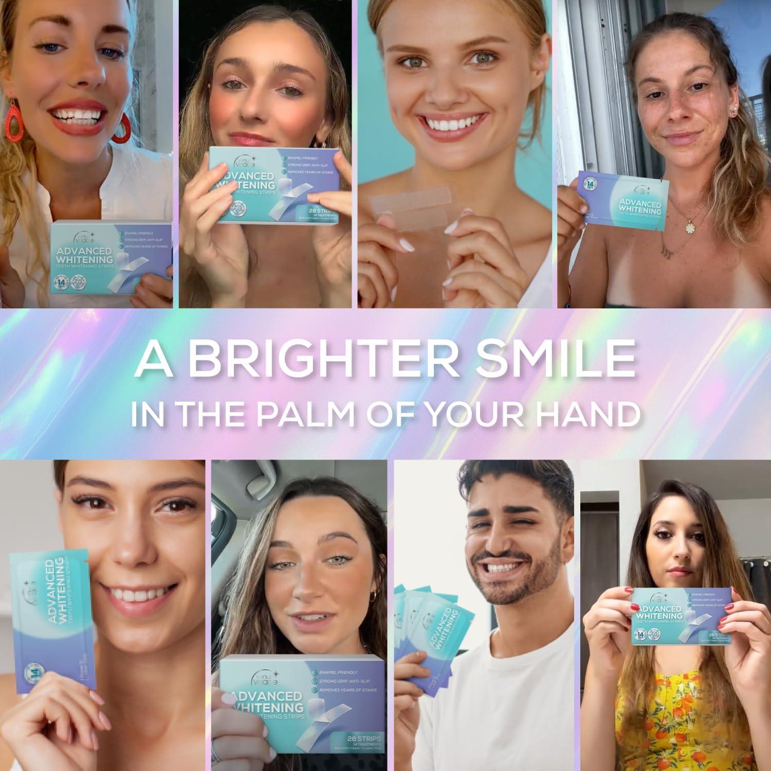 Tiras Blanqueadoras de Dientes Venus Visage - 28 Tiras - Sin Sensibilidad