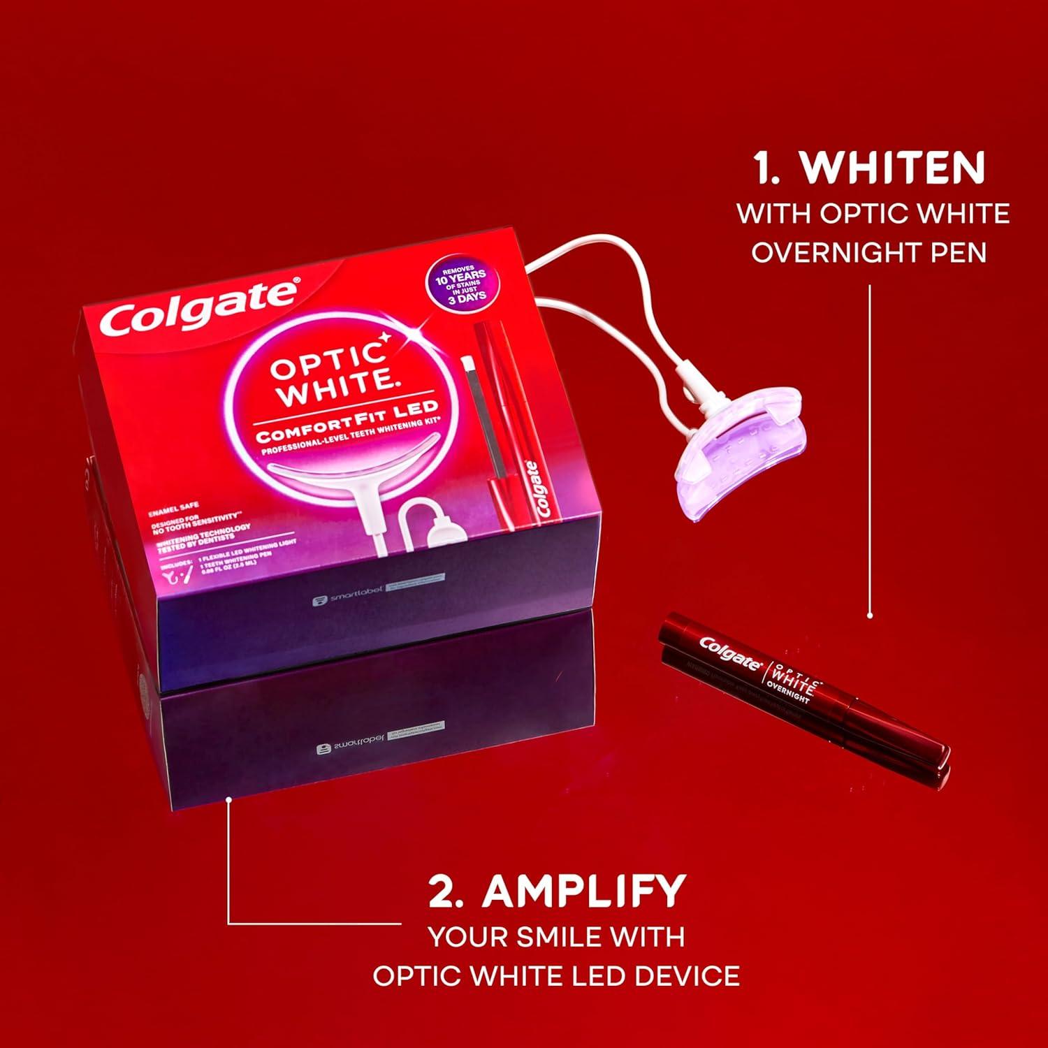 Kit Blanqueamiento Dental Colgate Optic White LED 21 Tratamientos