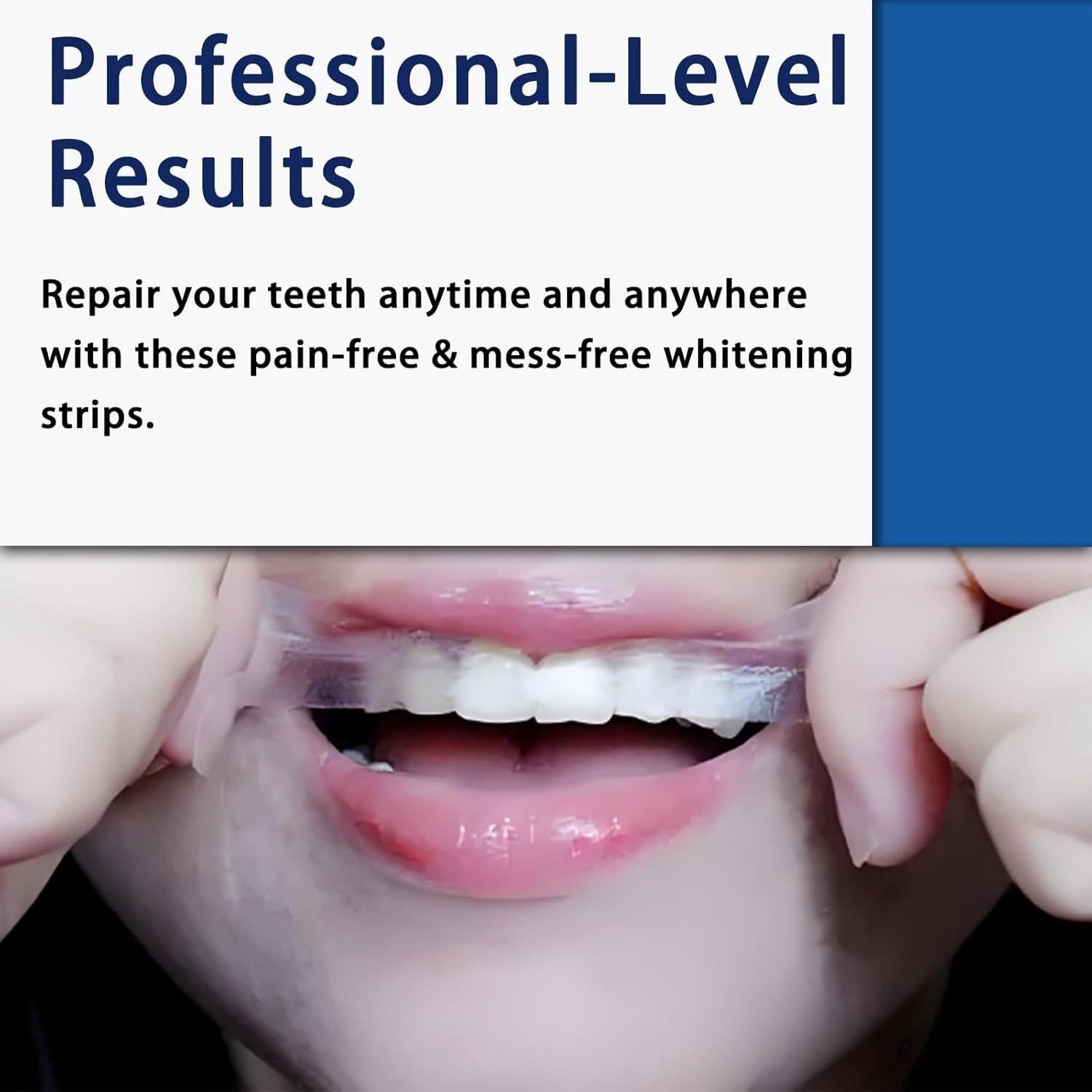 Tiras Blanqueadoras de Dientes ABYST 44 Ct Cuidado Dental Suave