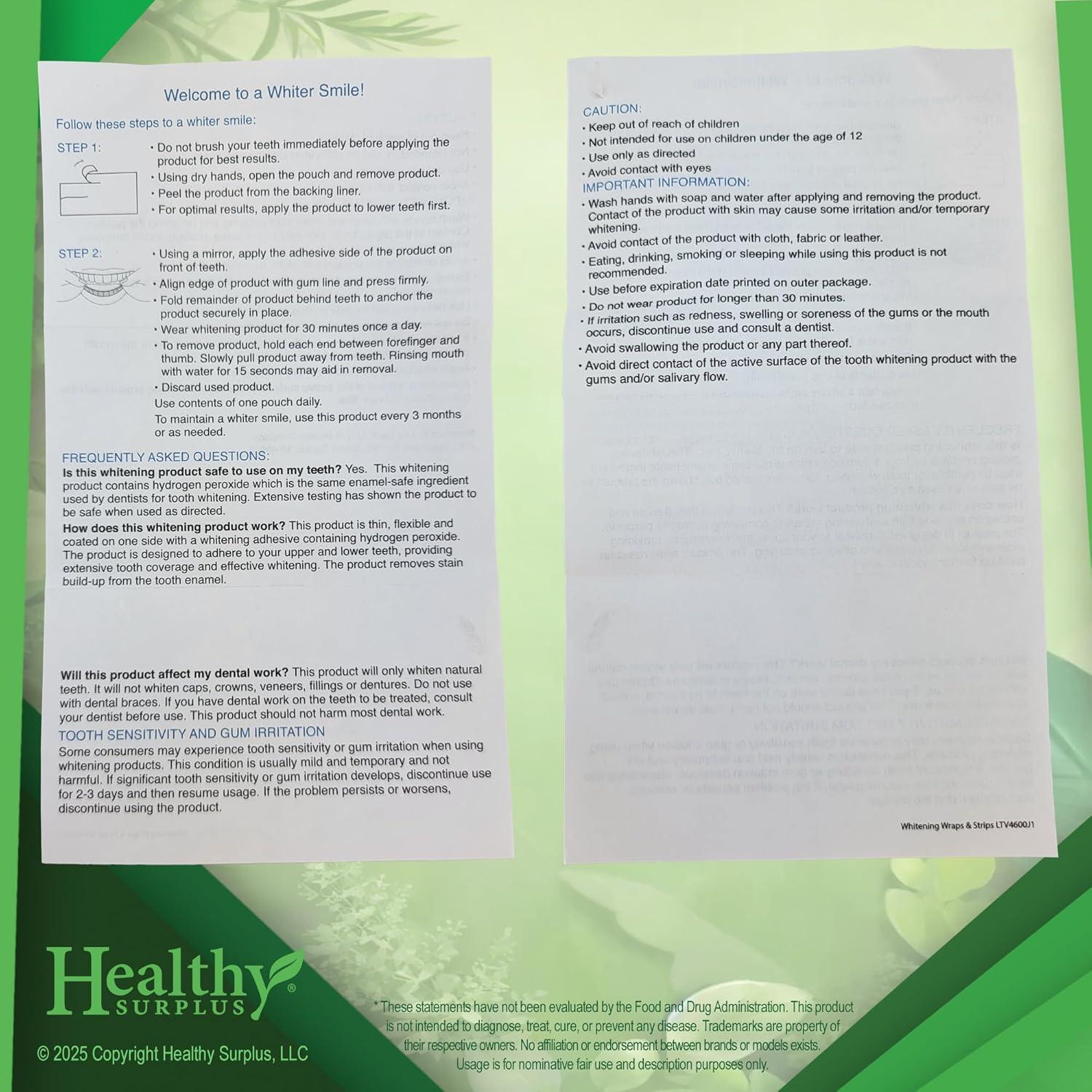 Tiras Blanqueadoras de Dientes Easyfit 10 Tratamientos