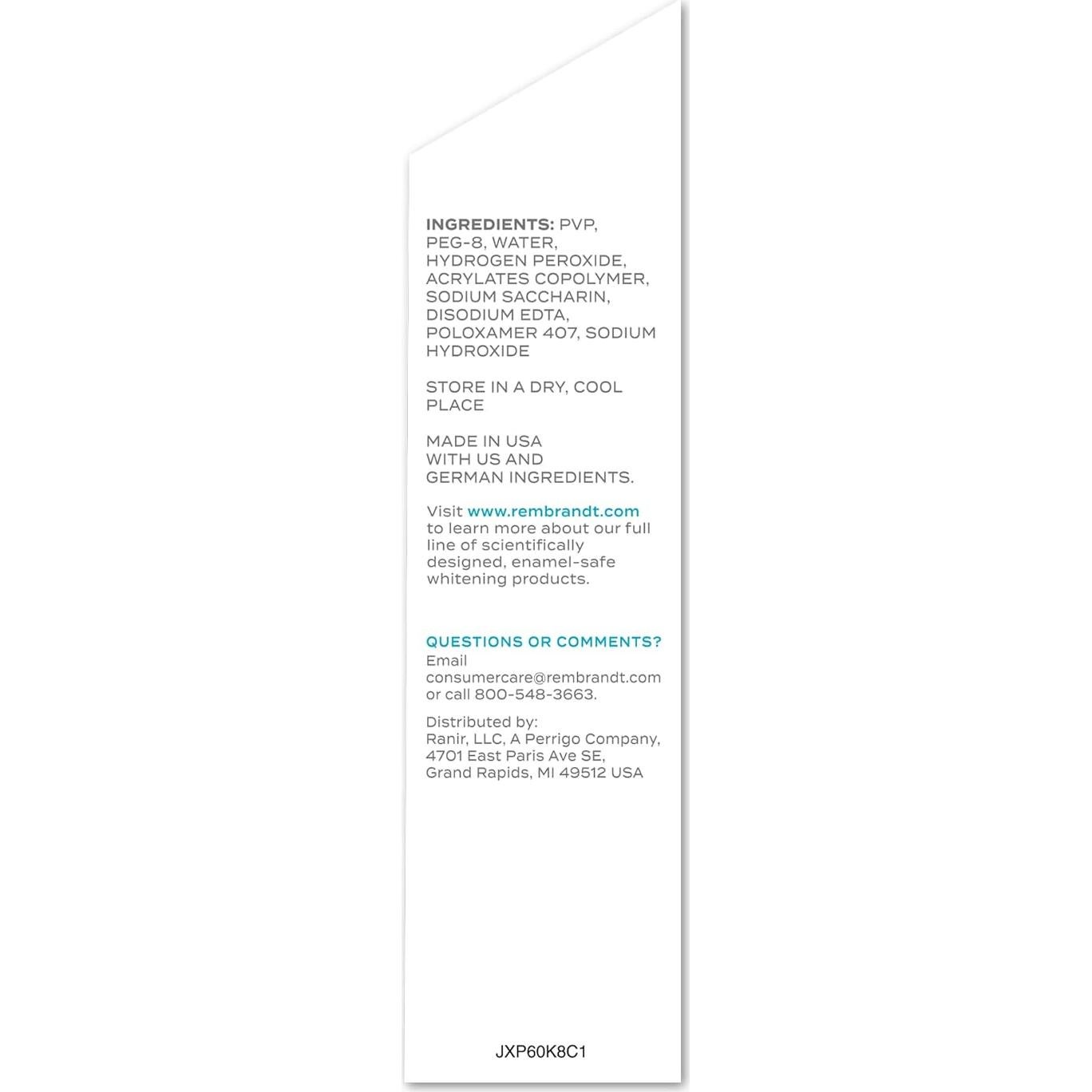 Tiras Blanqueadoras Rembrandt Blanco Profundo - 40 Tiras