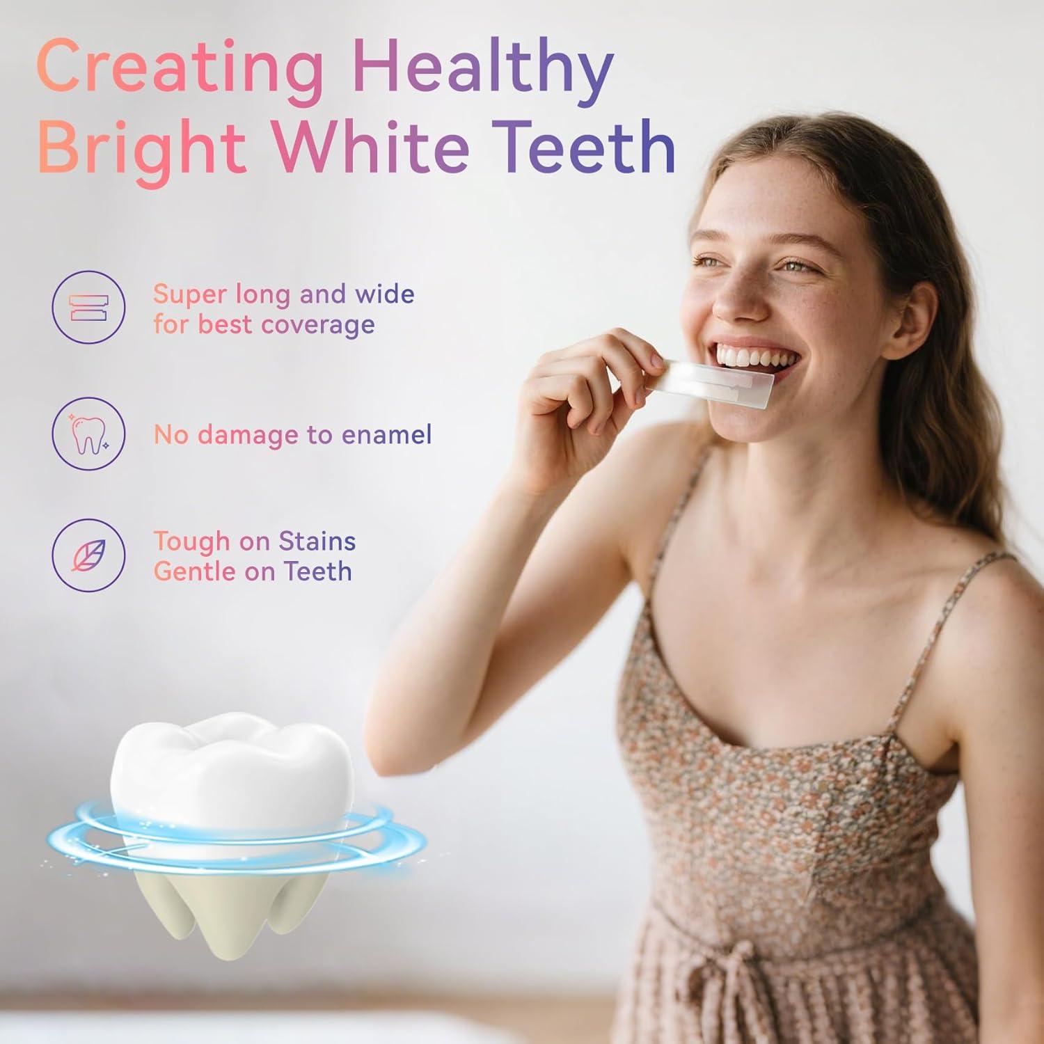 Tiras Blanqueadoras QICCJXYX para Dientes Sensibles - 28PCS