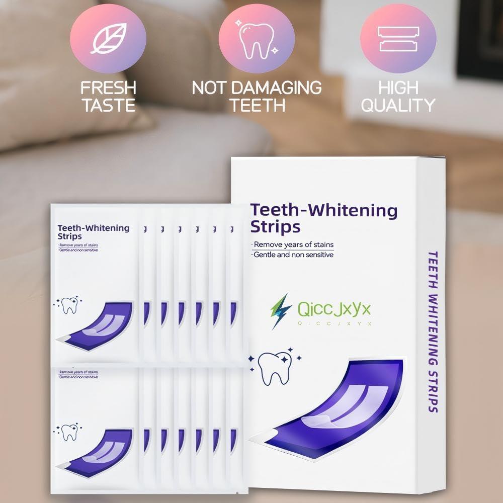 Tiras Blanqueadoras QICCJXYX para Dientes Sensibles - 28PCS