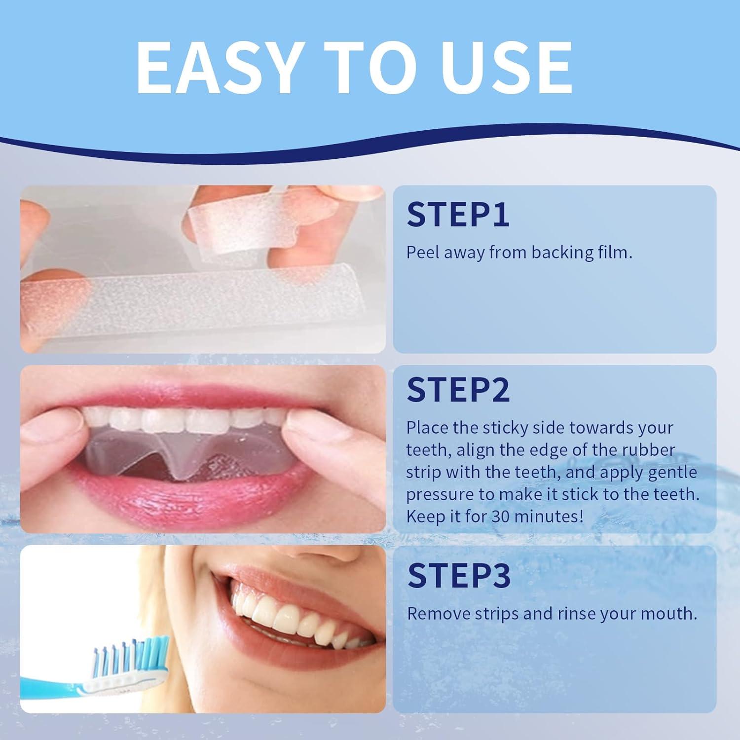 Tiras Blanqueadoras de Dientes Lanlwos 28 Unidades Sin Peróxido