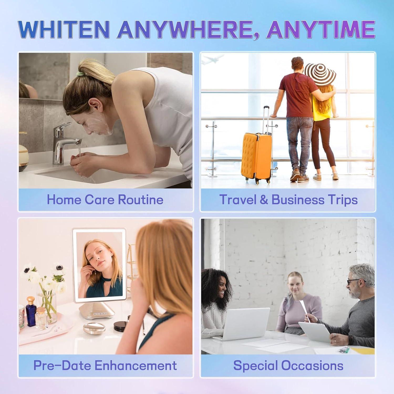 Tiras Blanqueadoras Dentales Carebest 28 Unidades para Dientes Sensibles