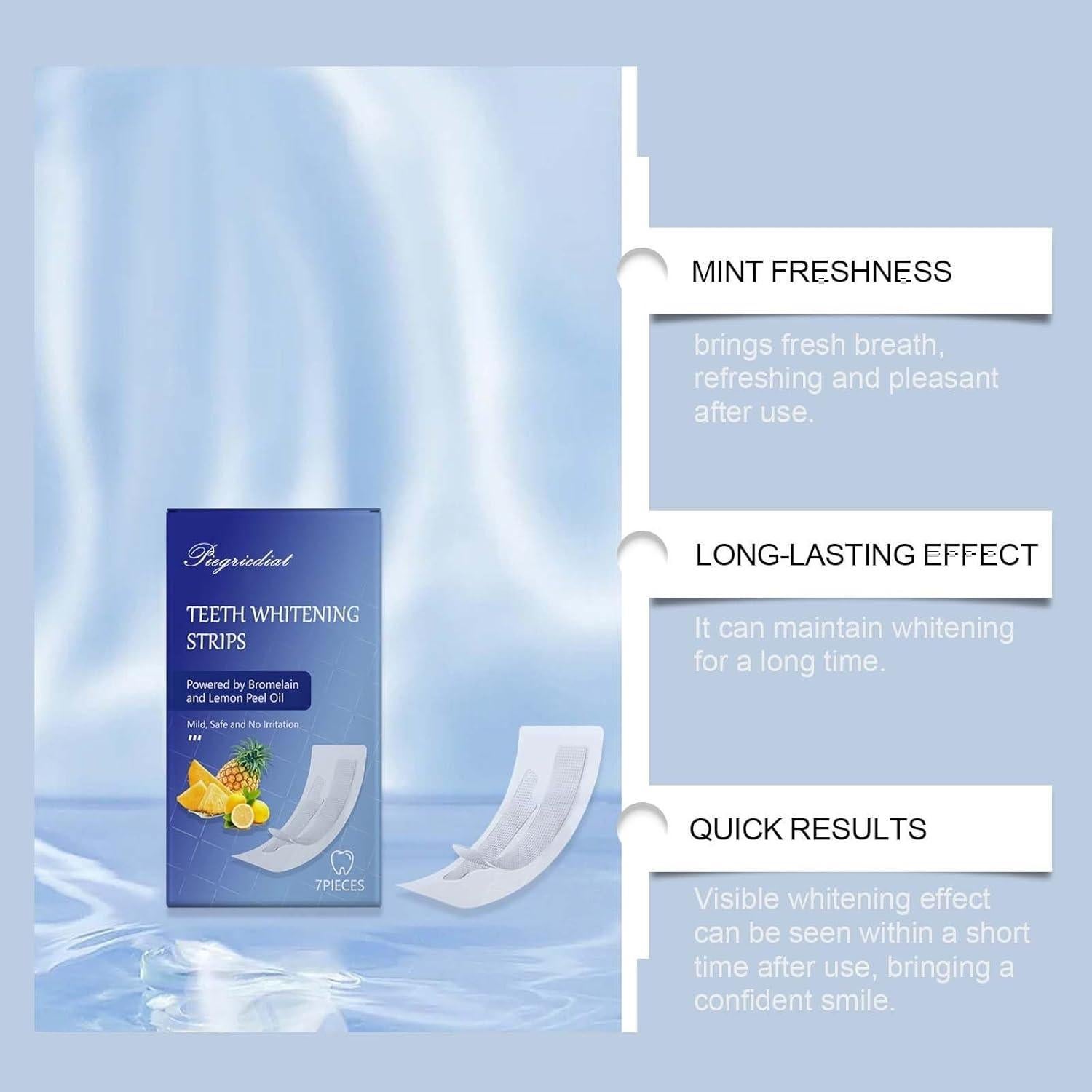 Kit de Tiras Blanqueadoras Piegricdiat - Antideslizantes 11.7cm