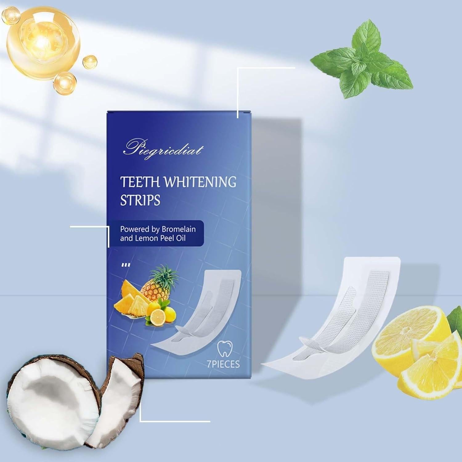 Kit de Tiras Blanqueadoras Piegricdiat - Antideslizantes 11.7cm