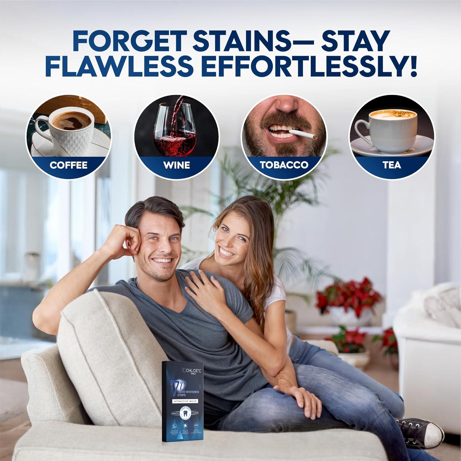 Tiras Blanqueadoras de Dientes ChloeC | 7 Tratamientos Menta