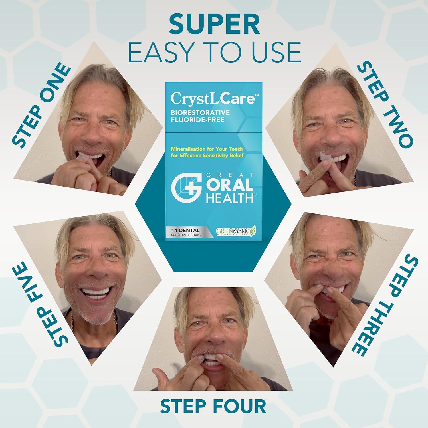 Tiras Dentales CrystLCare para Sensibilidad Dental - 14 Unidades