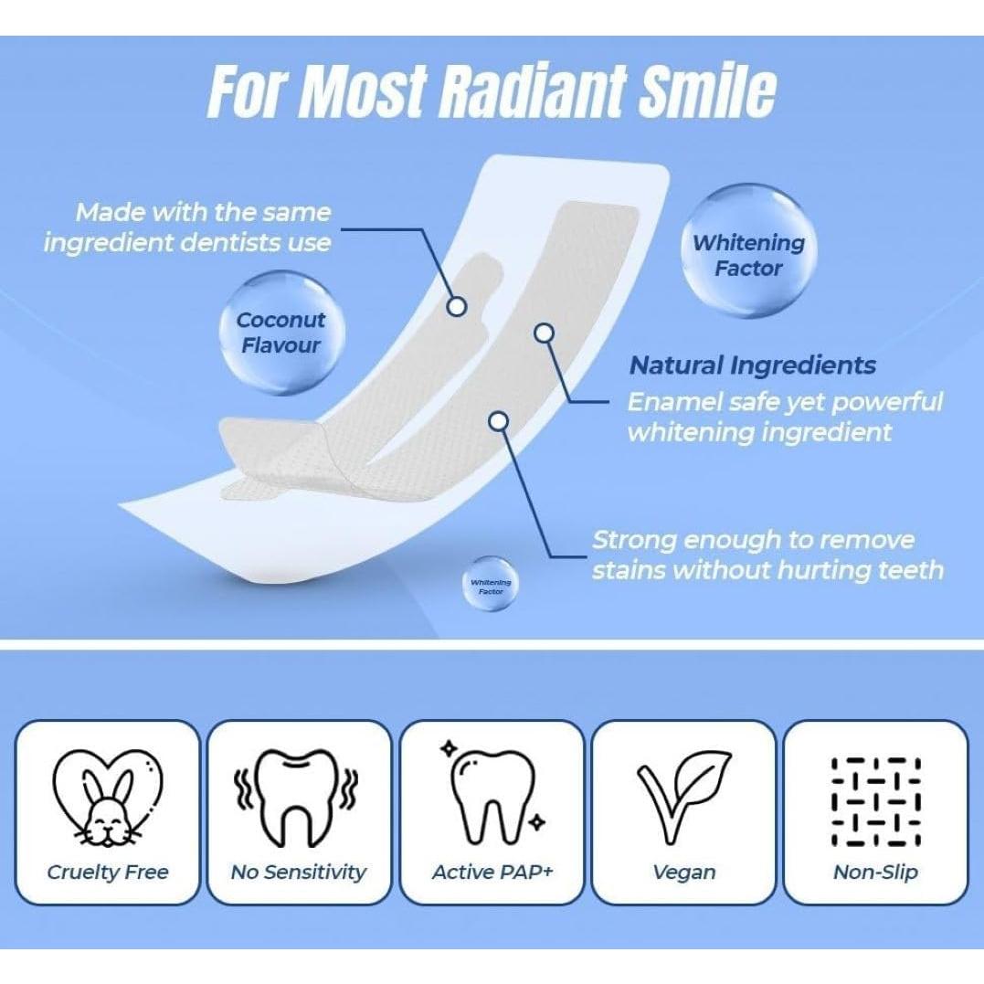 Tiras Blanqueadoras de Dientes Smilegasm - 42 Tiras - Sin Peróxido