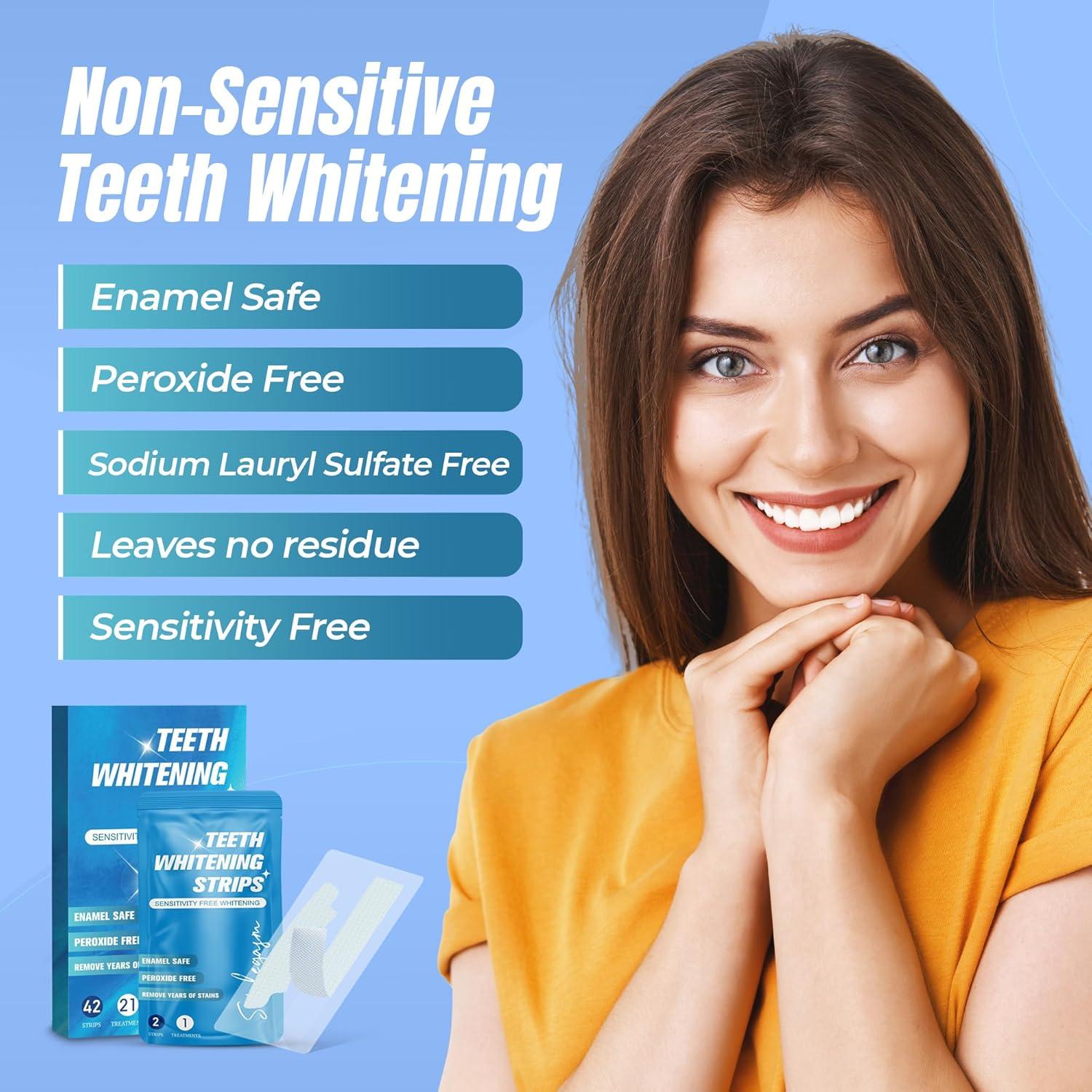 Tiras Blanqueadoras de Dientes Smilegasm - 42 Tiras - Sin Peróxido