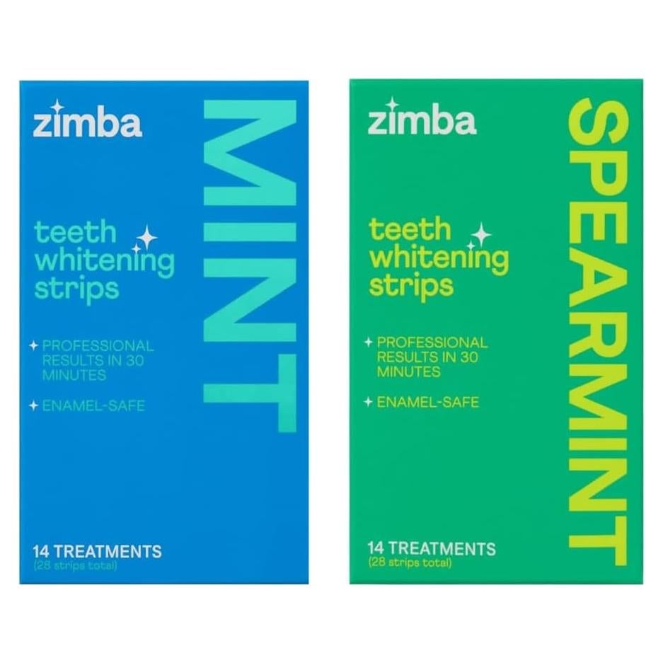 Tiras Blanqueadoras Zimba para Dientes Sensibles - 28 Tiras