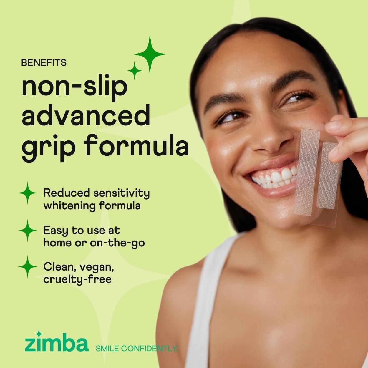 Tiras Blanqueadoras Zimba para Dientes Sensibles - 28 Tiras