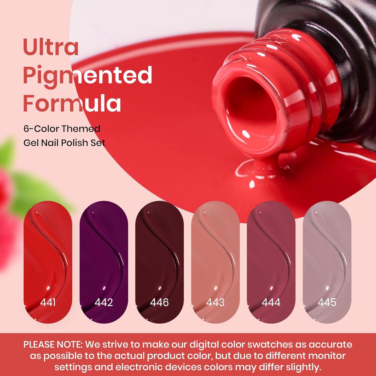 Set de Esmalte en Gel Beetles - 6 Piezas Otoño Invierno