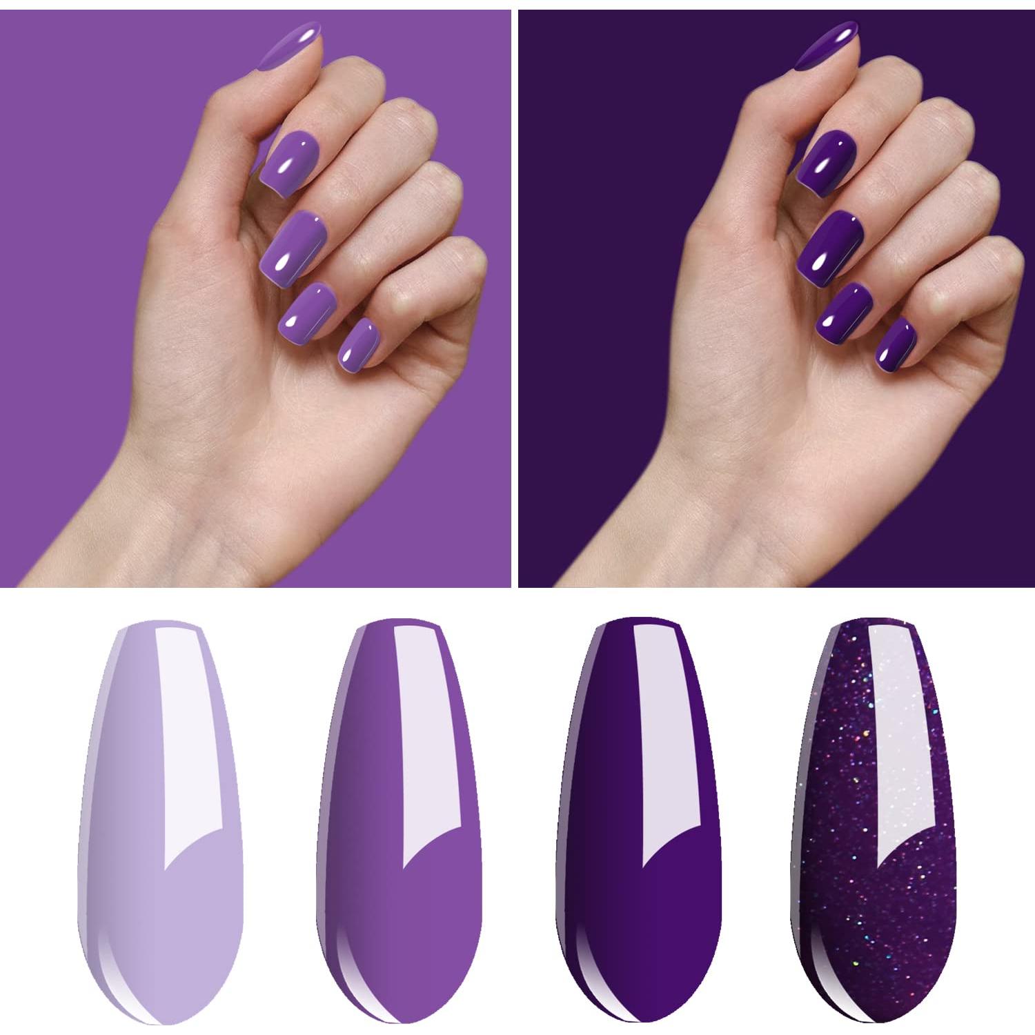 Kit de Esmalte en Gel Vishine 4 Colores 8ml - Manicura DIY