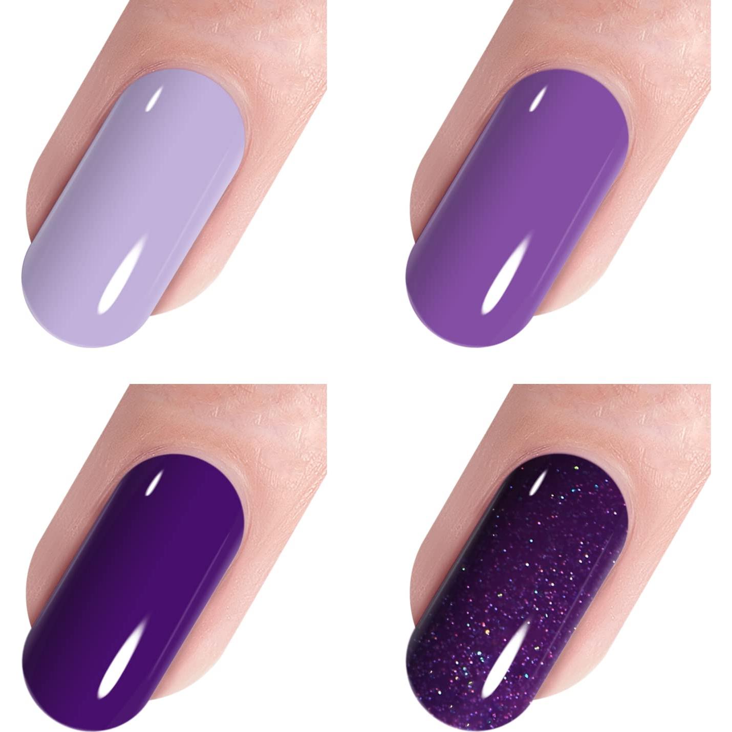 Kit de Esmalte en Gel Vishine 4 Colores 8ml - Manicura DIY