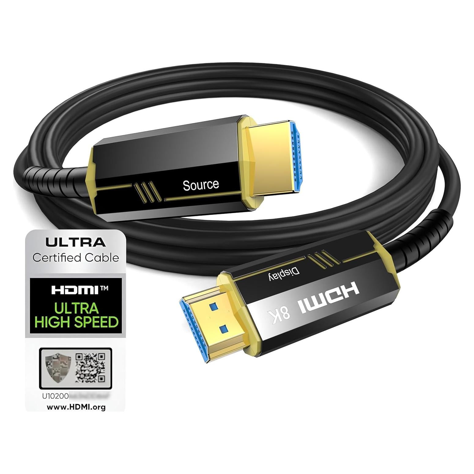 Cable HDMI 2.1 DGHUMEN 2M Fibra Óptica 8K 48Gbps HDR10